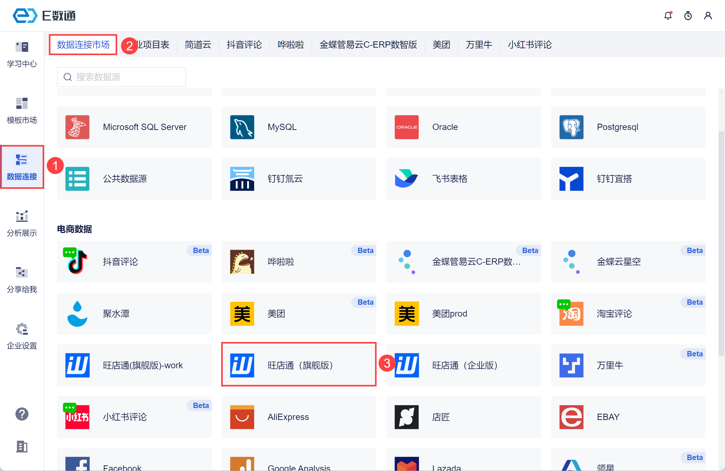 旺店通(旗舰版)- E数通帮助文档-一站式电商自助分析平台