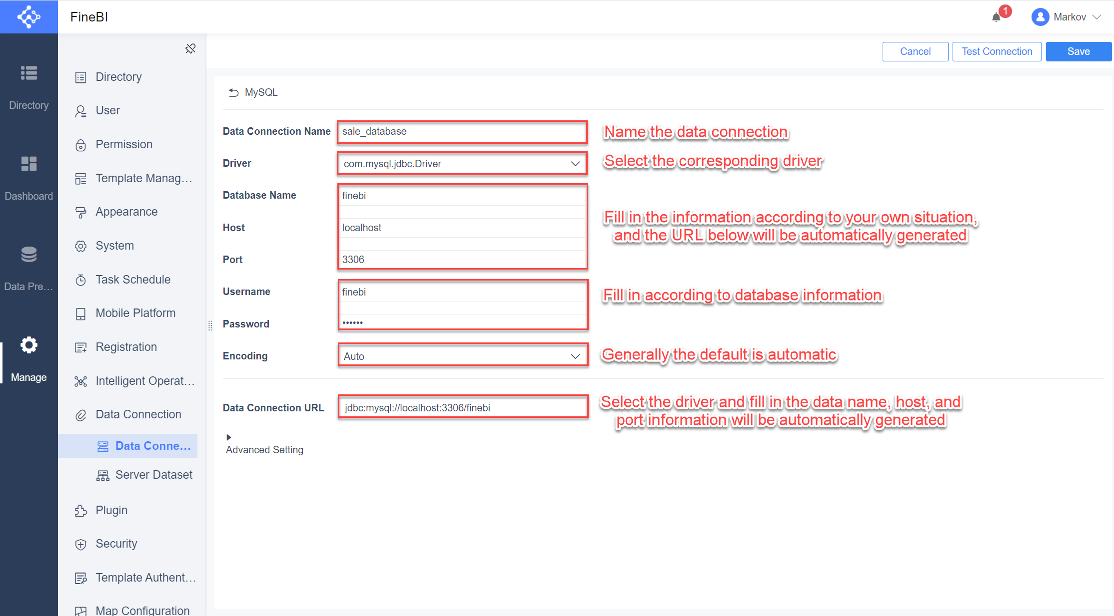 Quick start for data preparation- FineBI Help Document FineBI Document