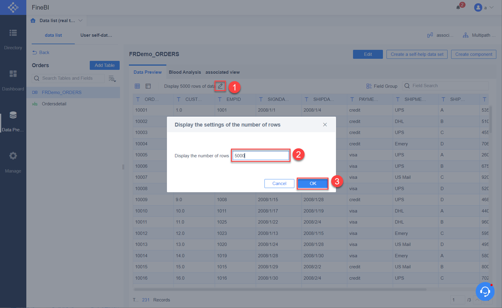 Data Preview- FineBI Help Document FineBI Document