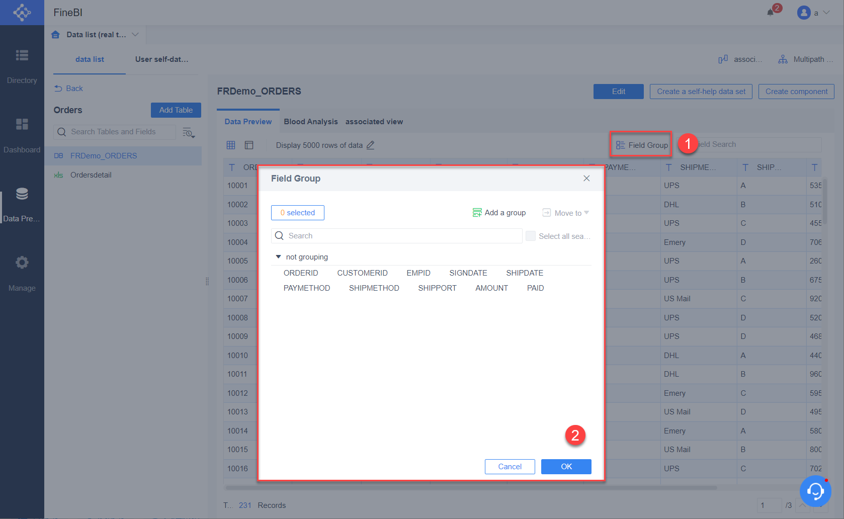 Data Preview- FineBI Help Document FineBI Document