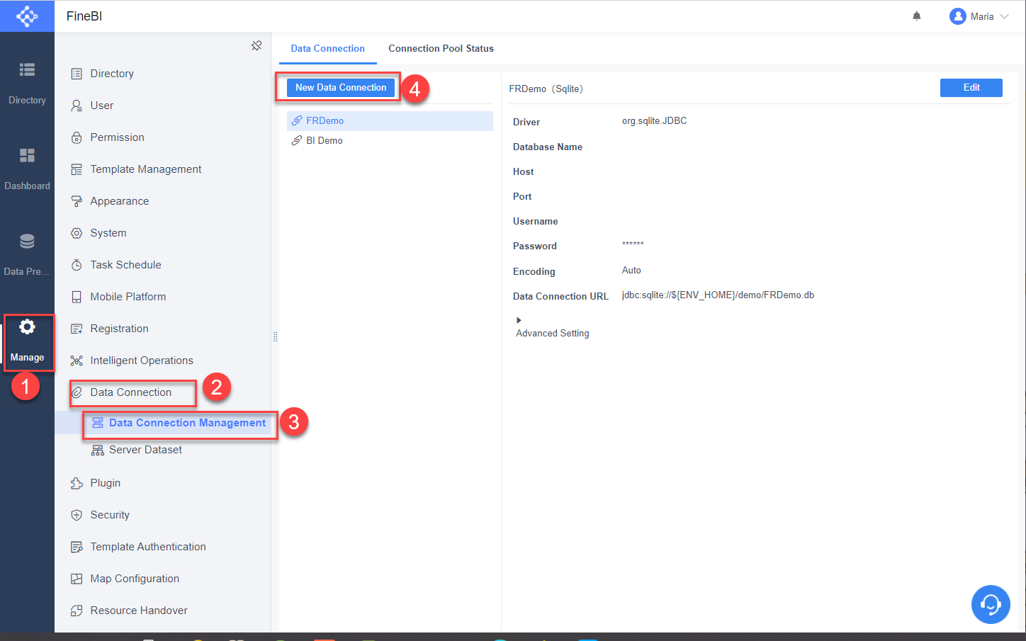 Microsoft SQL Server data connection- FineBI Help Document FineBI Document