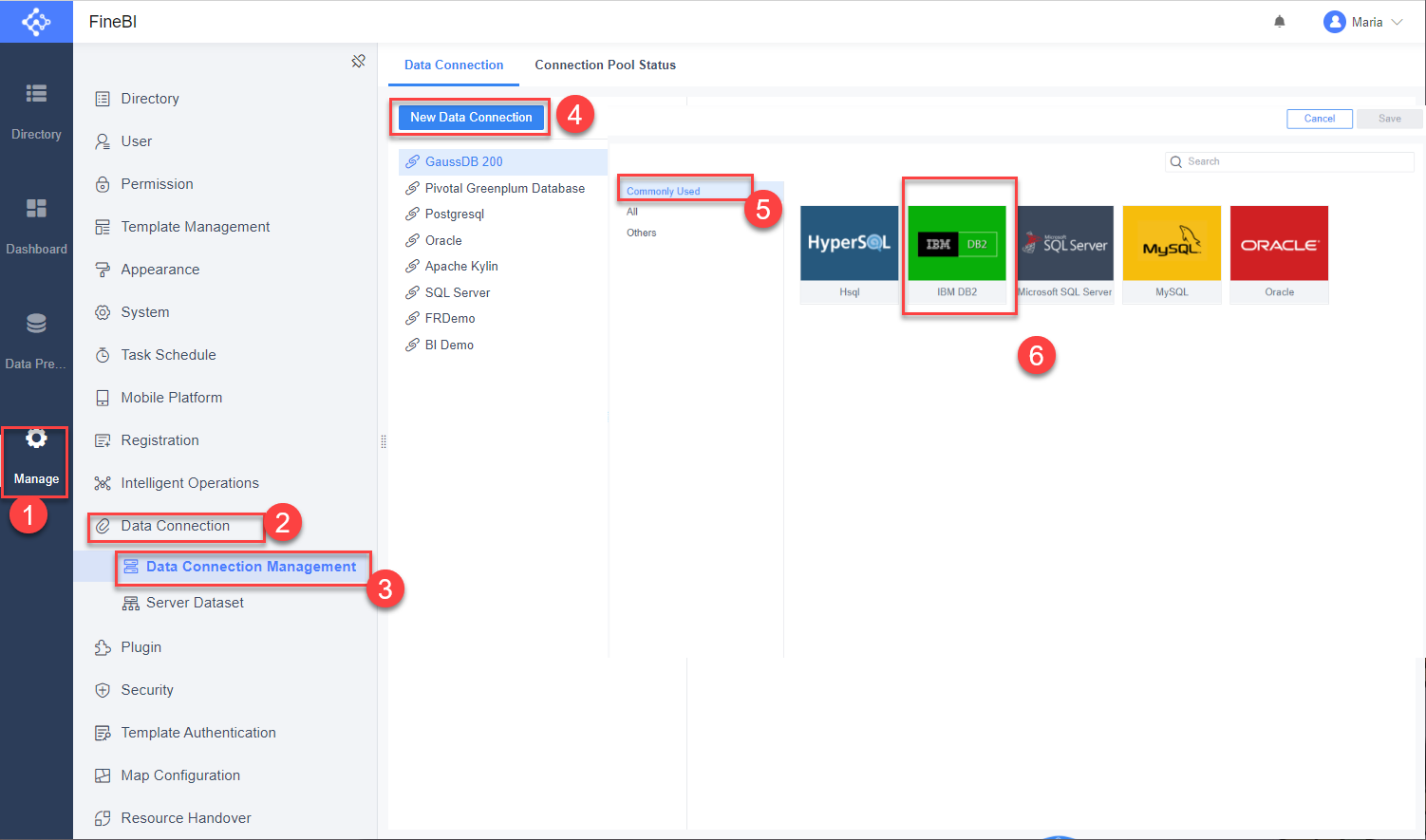 IBM DB2 data connection- FineBI Help Document FineBI Document