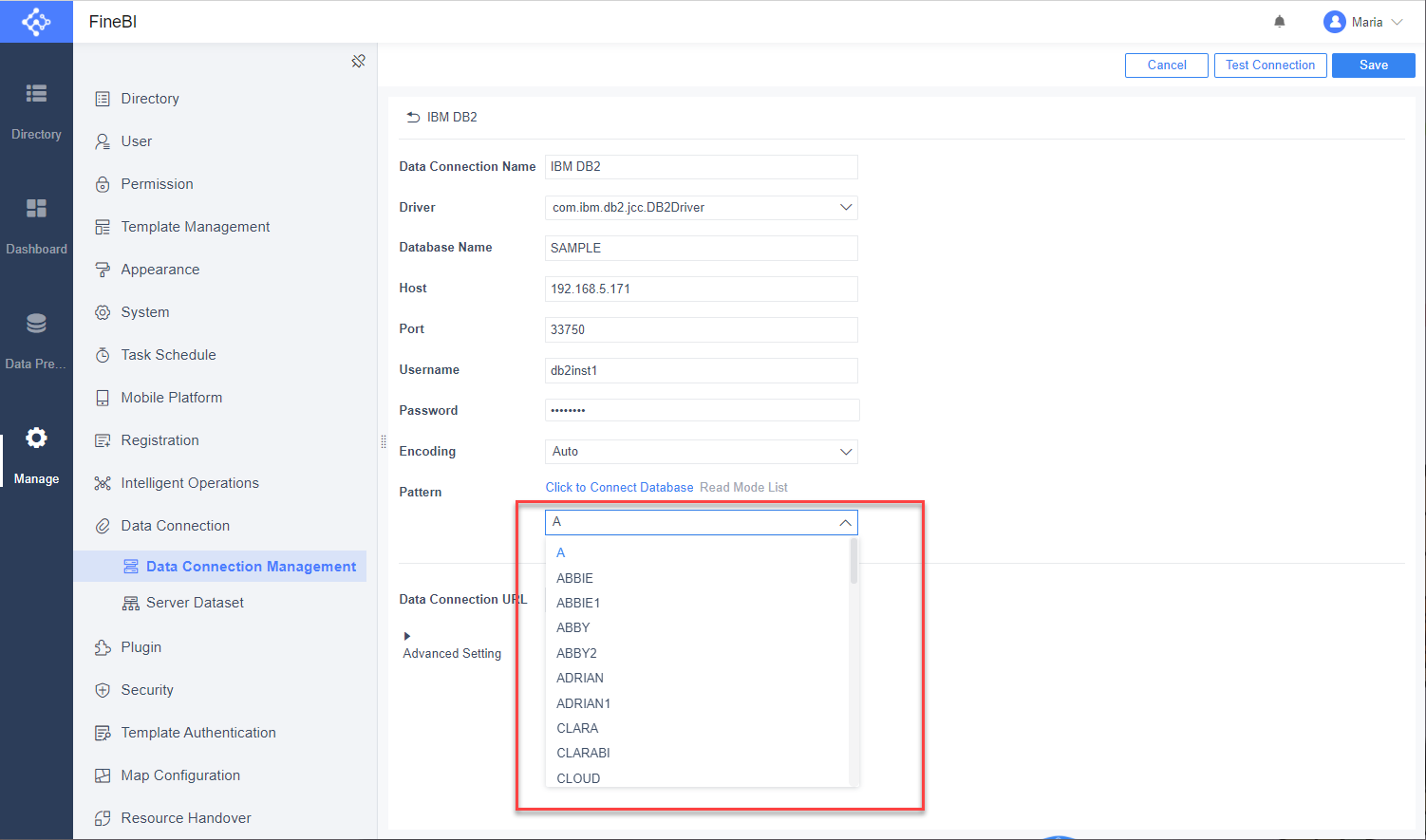 IBM DB2 data connection- FineBI Help Document FineBI Document