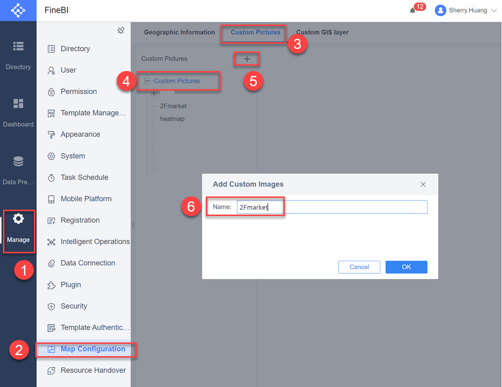 Custom picture map- FineBI Help Document FineBI Document