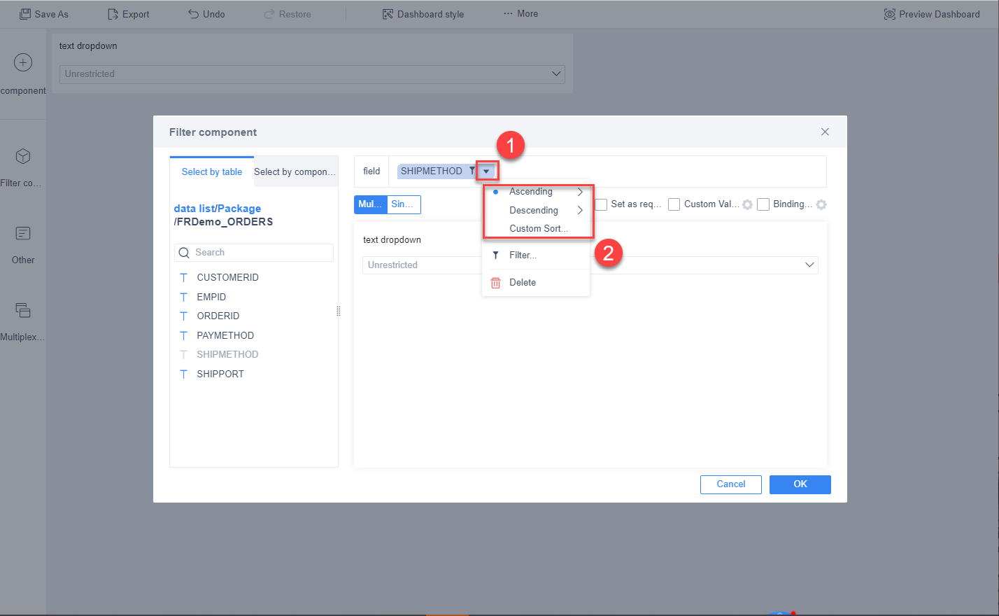 Overview of filtering component function- FineBI Help Document FineBI ...