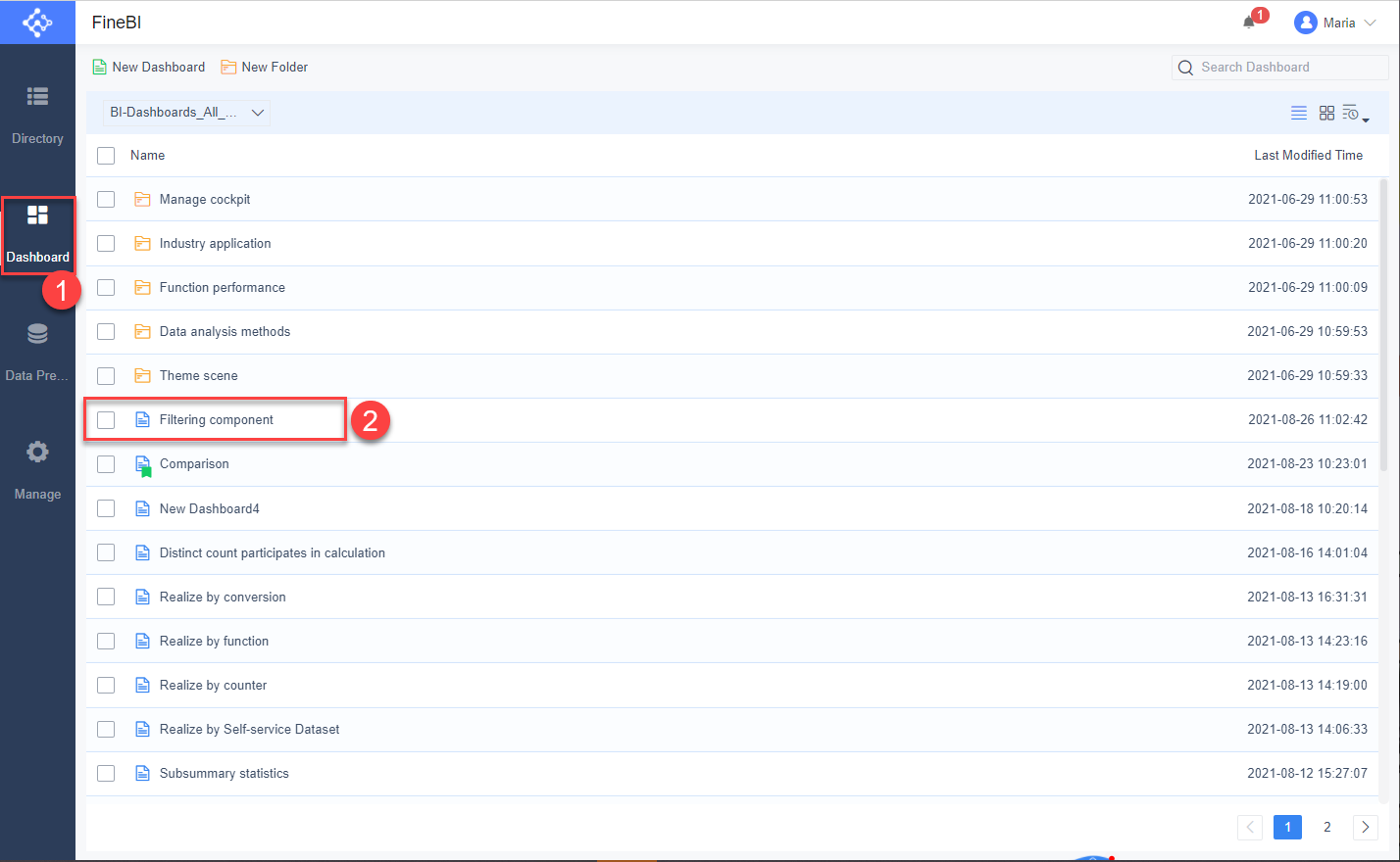 Overview of filtering component function- FineBI Help Document FineBI ...
