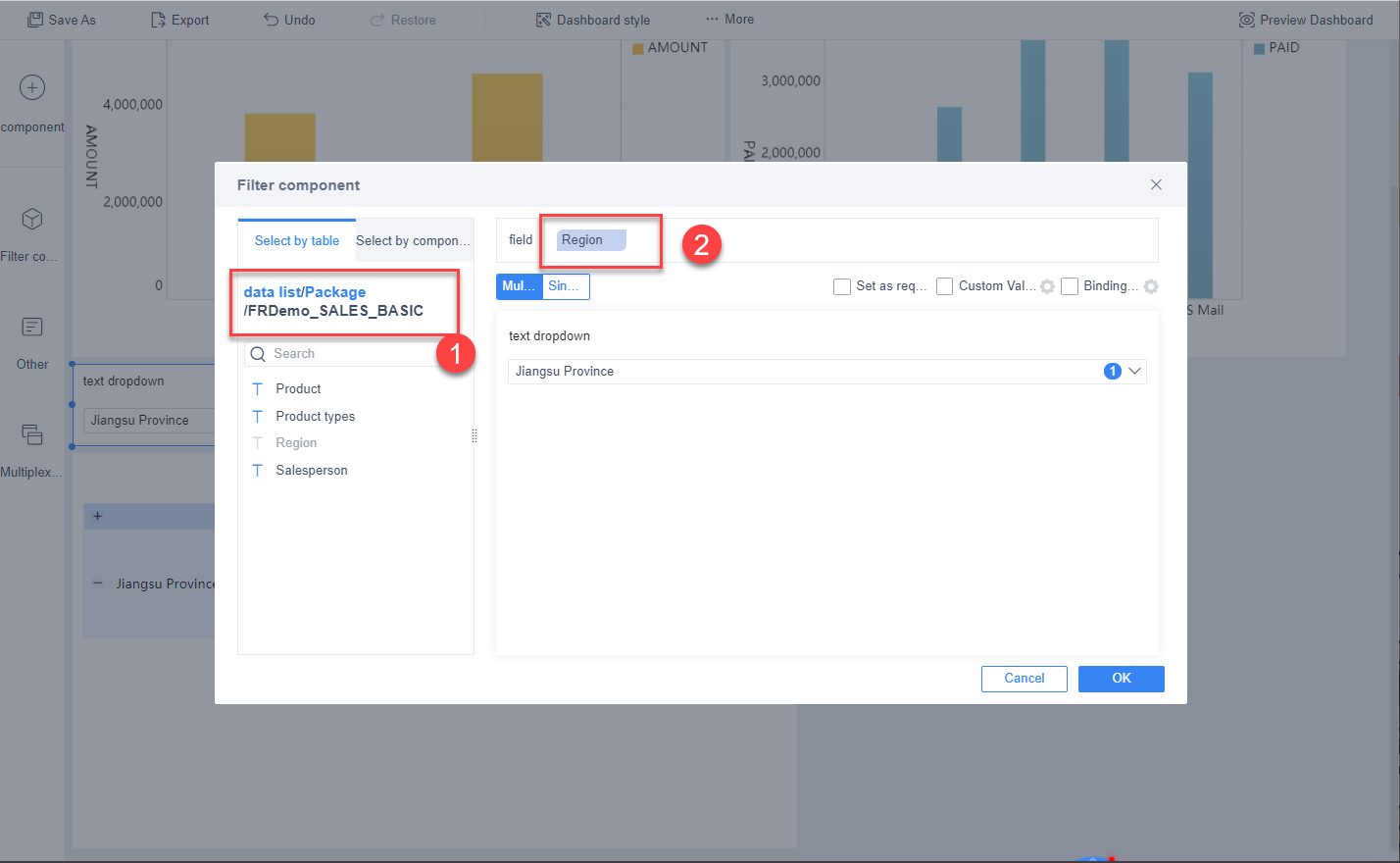 Overview of filtering component function- FineBI Help Document FineBI ...