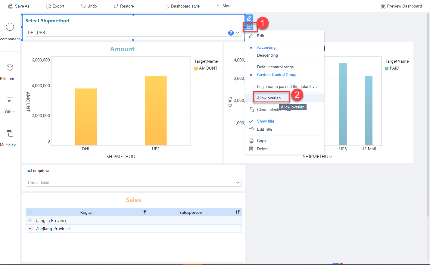Overview of filtering component function- FineBI Help Document FineBI ...