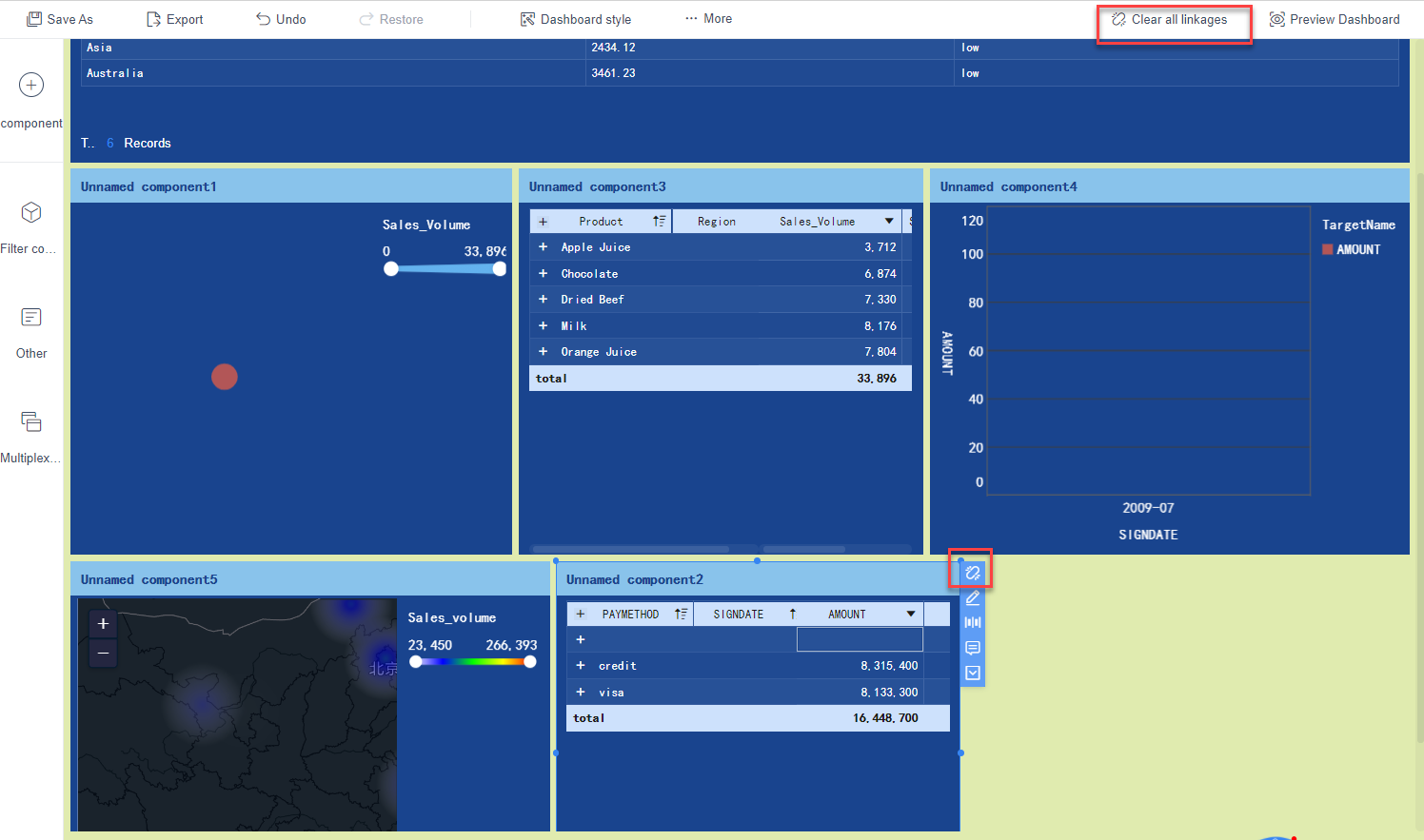 Preview dashboard- FineBI Help Document FineBI Document