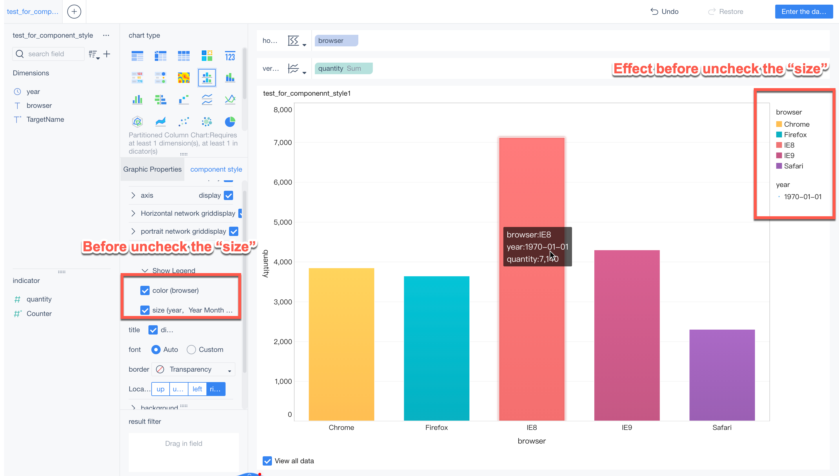 Component style of chart- FineBI Help Document FineBI Document
