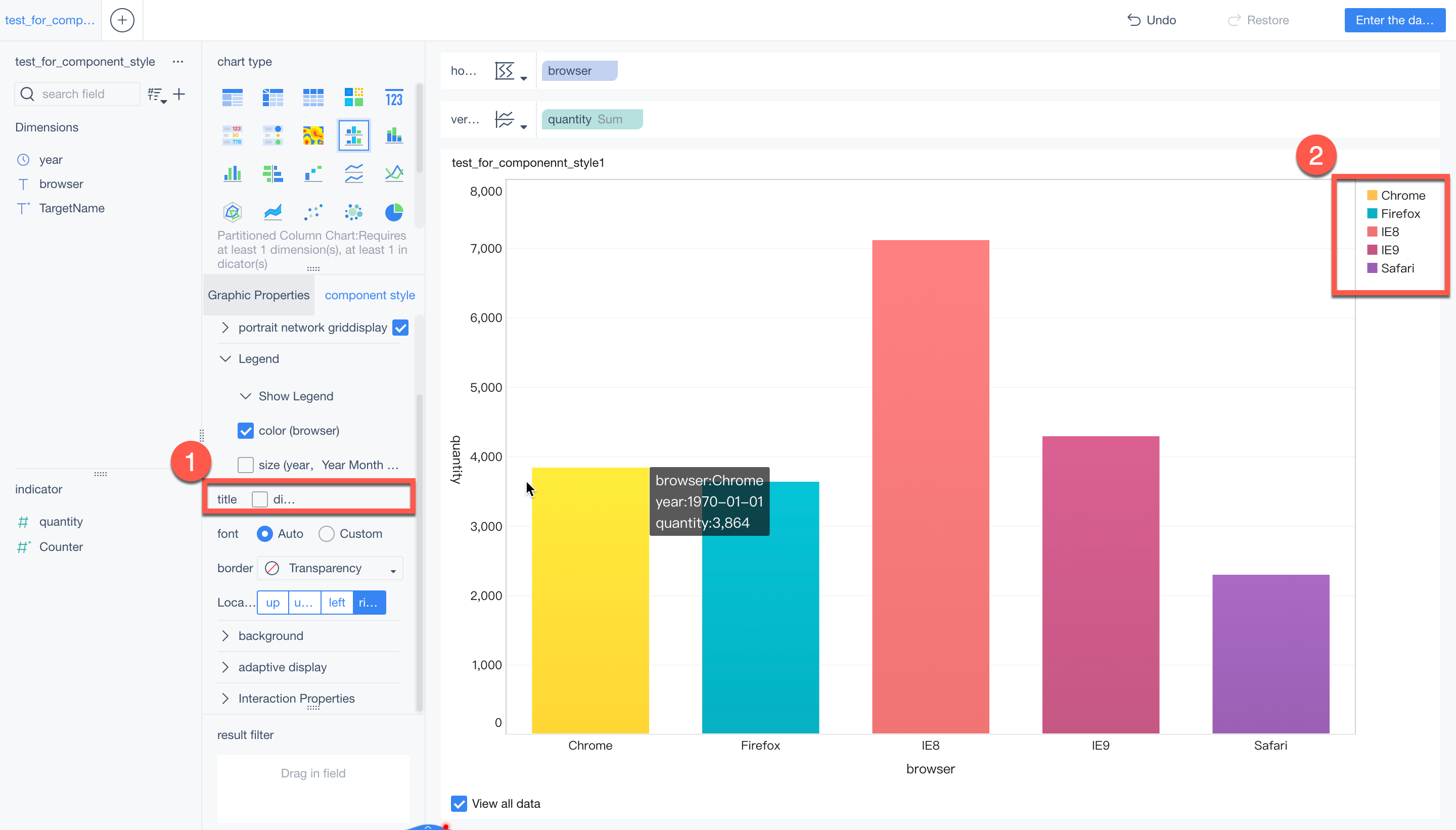 Component style of chart- FineBI Help Document FineBI Document