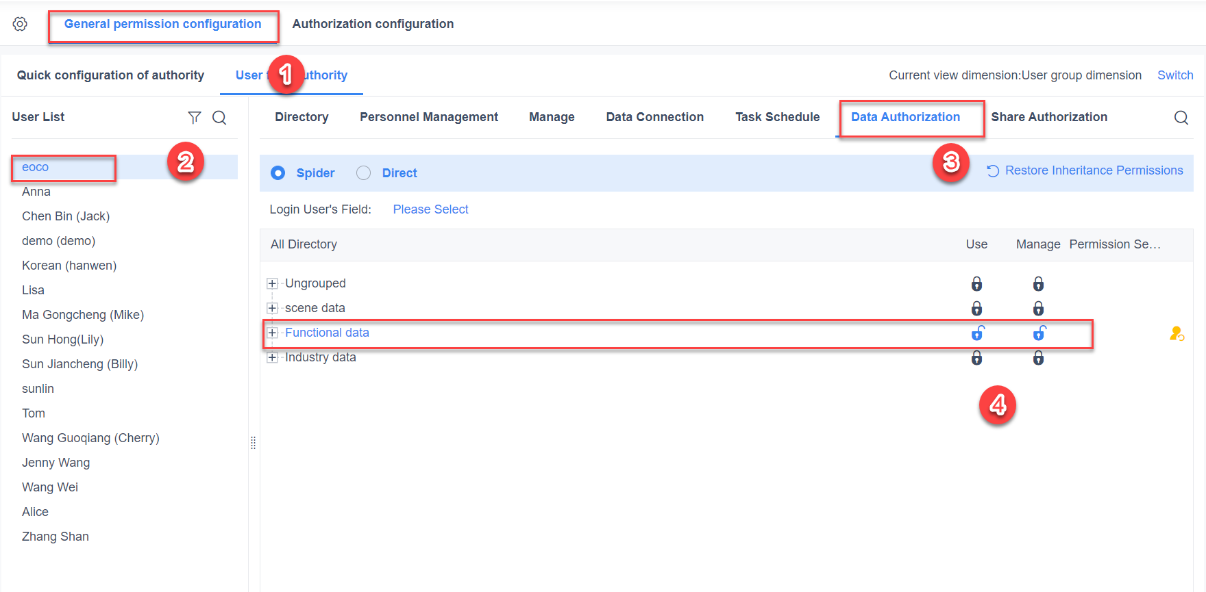 Basic Table Management Permissions- FineBI Help Document FineBI Document