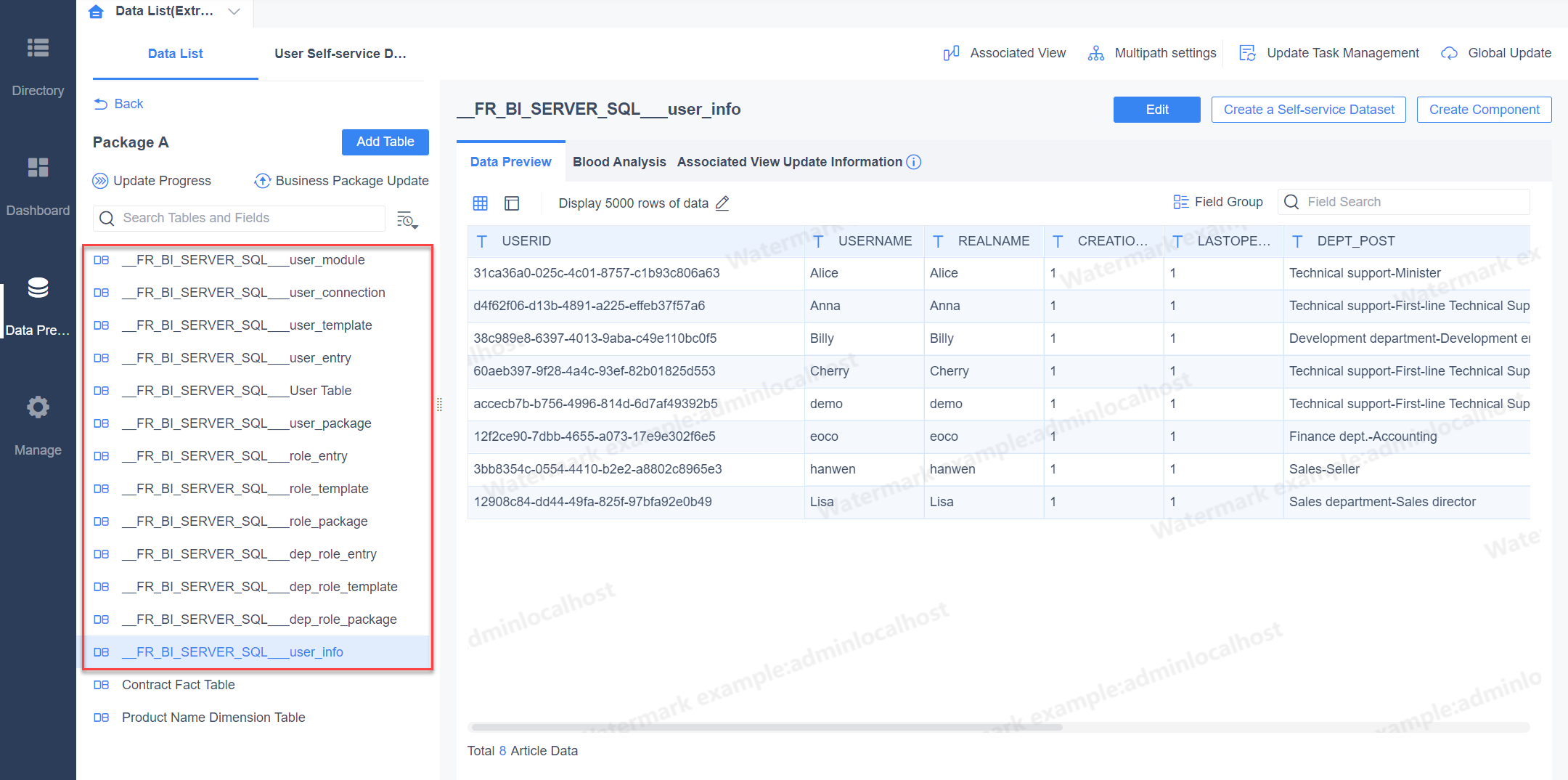Permission export plugin- FineBI Help Document FineBI Document