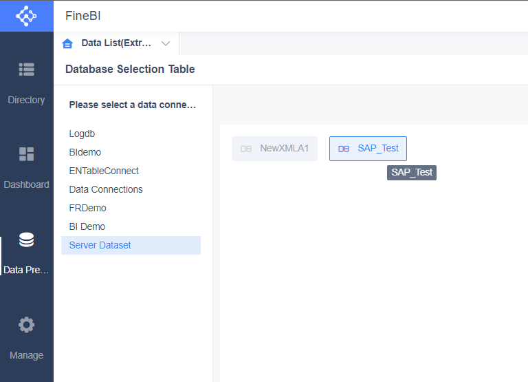 New SAP BW Dataset Plugin- FineBI Help Document FineBI Document