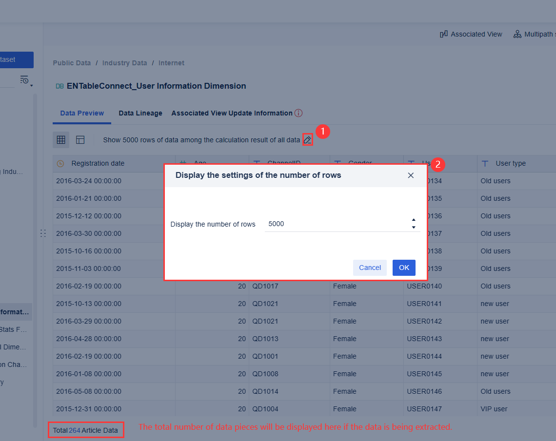 Data Preview- FineBI Help Document 7.0