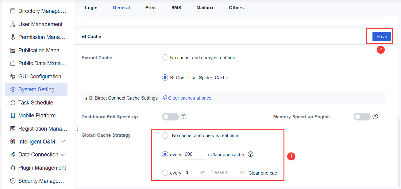 BI Cache- FineBI Help Document 7.0