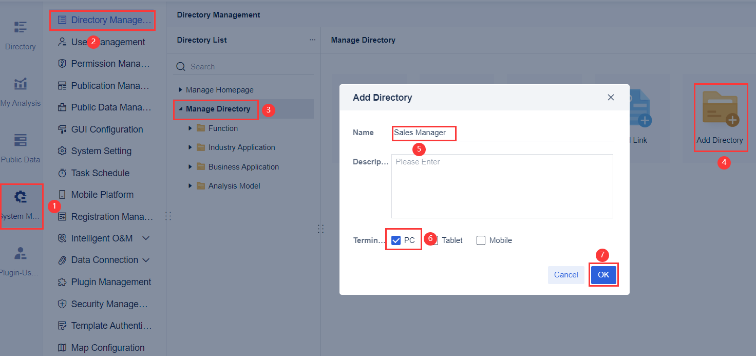 Example for Using Data Portal- FineBI Help Document 7.0