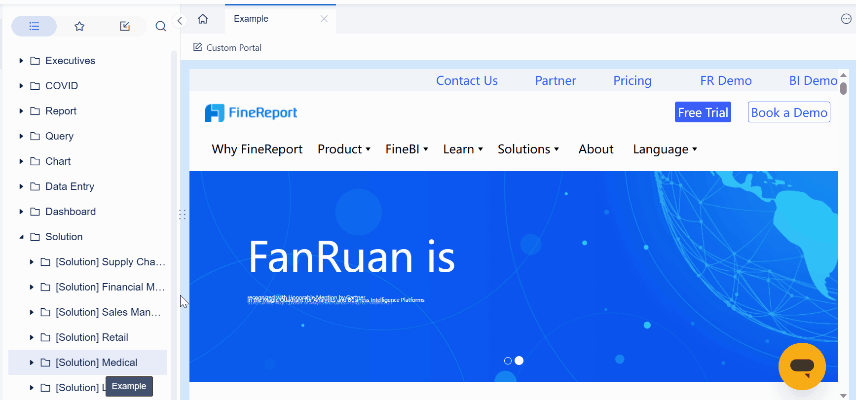 Data Portal Web Component- FineBI Help Document 7.0