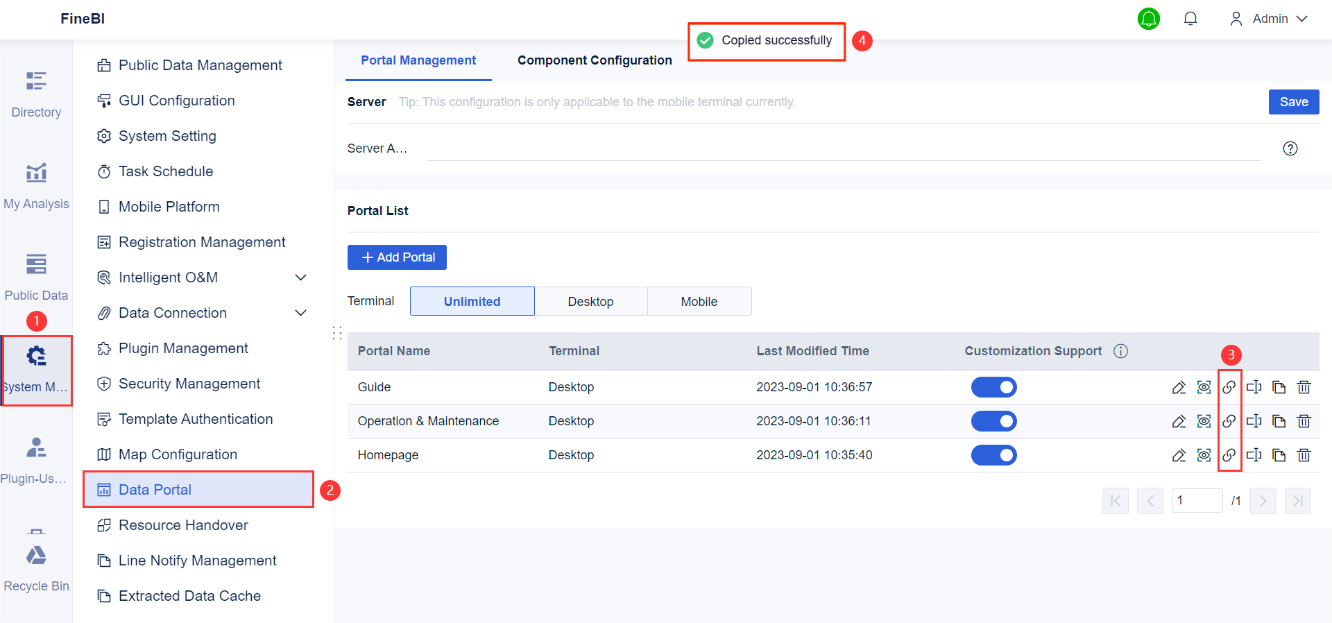 Viewing and Using Data Portal- FineBI Help Document 7.0