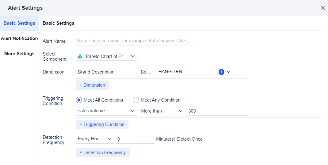 Data Alert Plugin Examples- FineBI Help Document 7.0