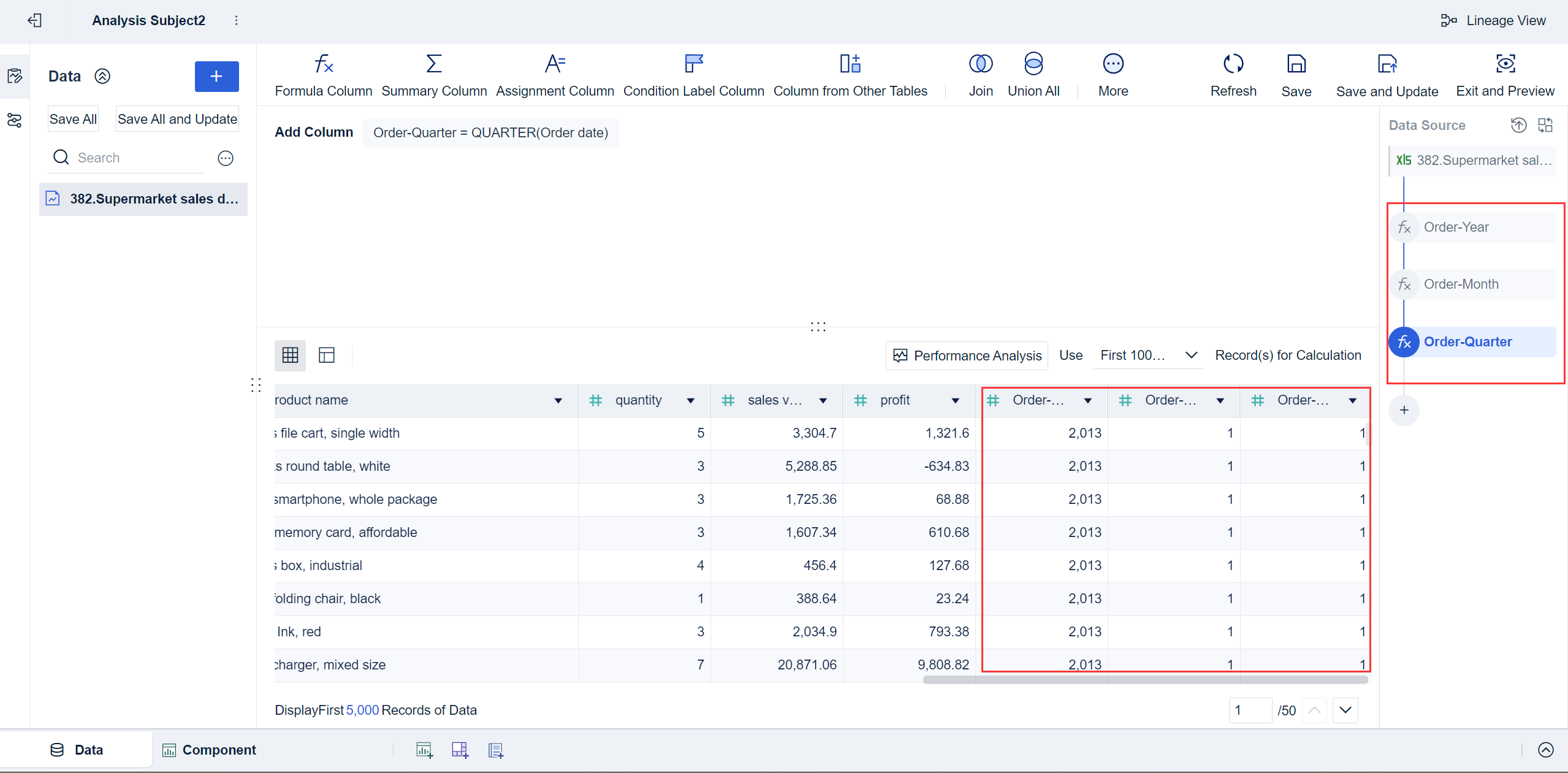 Data Editing Use Guide- FineBI Help Document 7.0