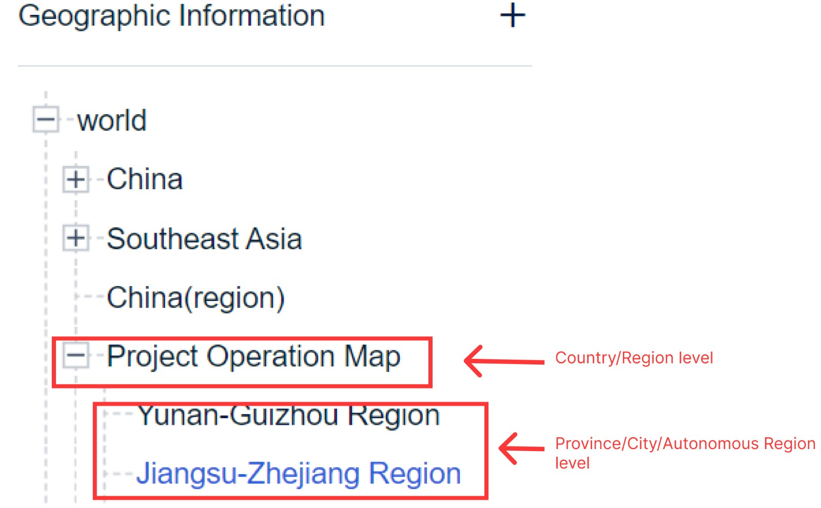 Custom Map Drilling- FineBI Help Document 7.0