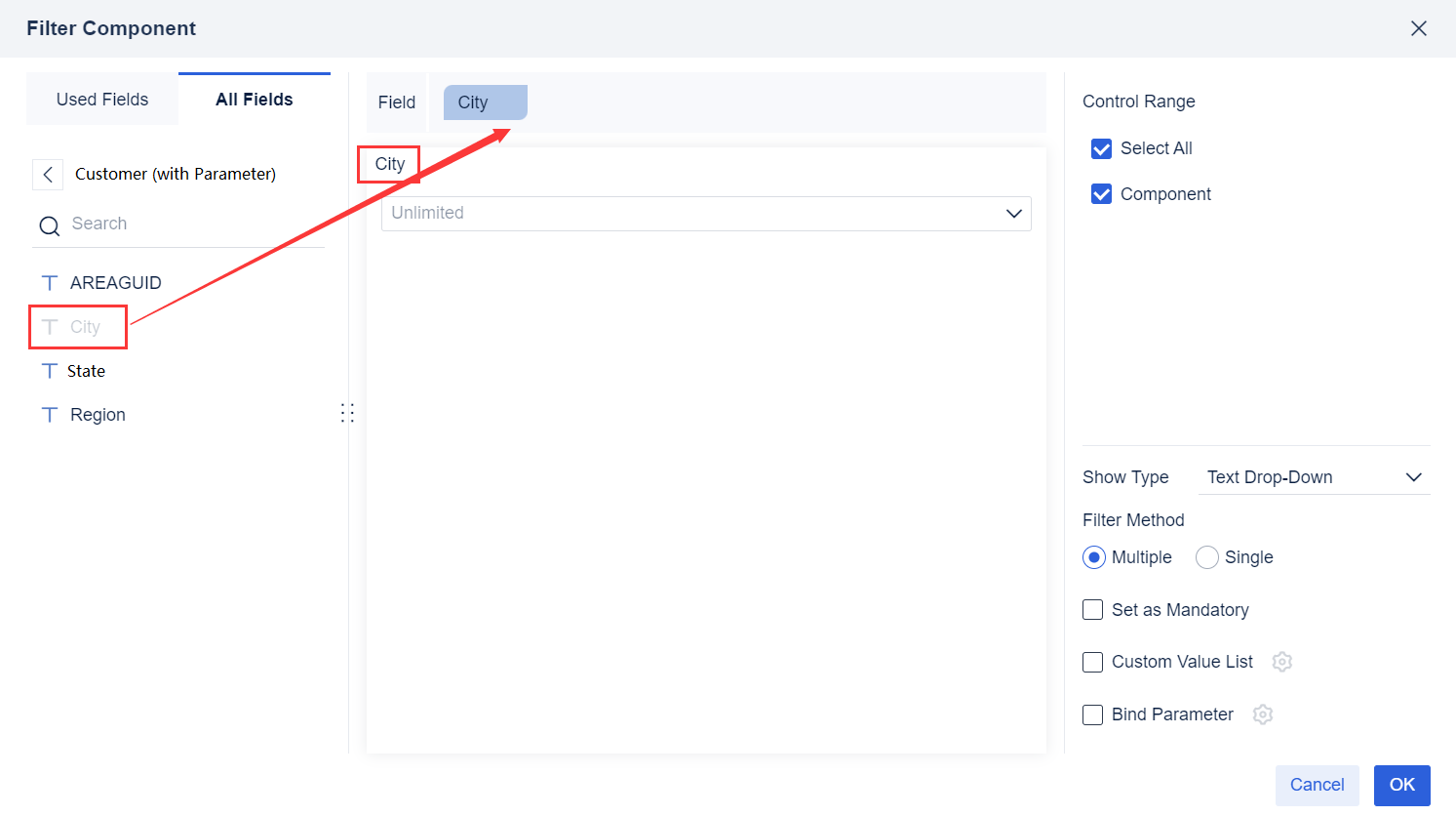 Filter Component Linkage- FineBI Help Document