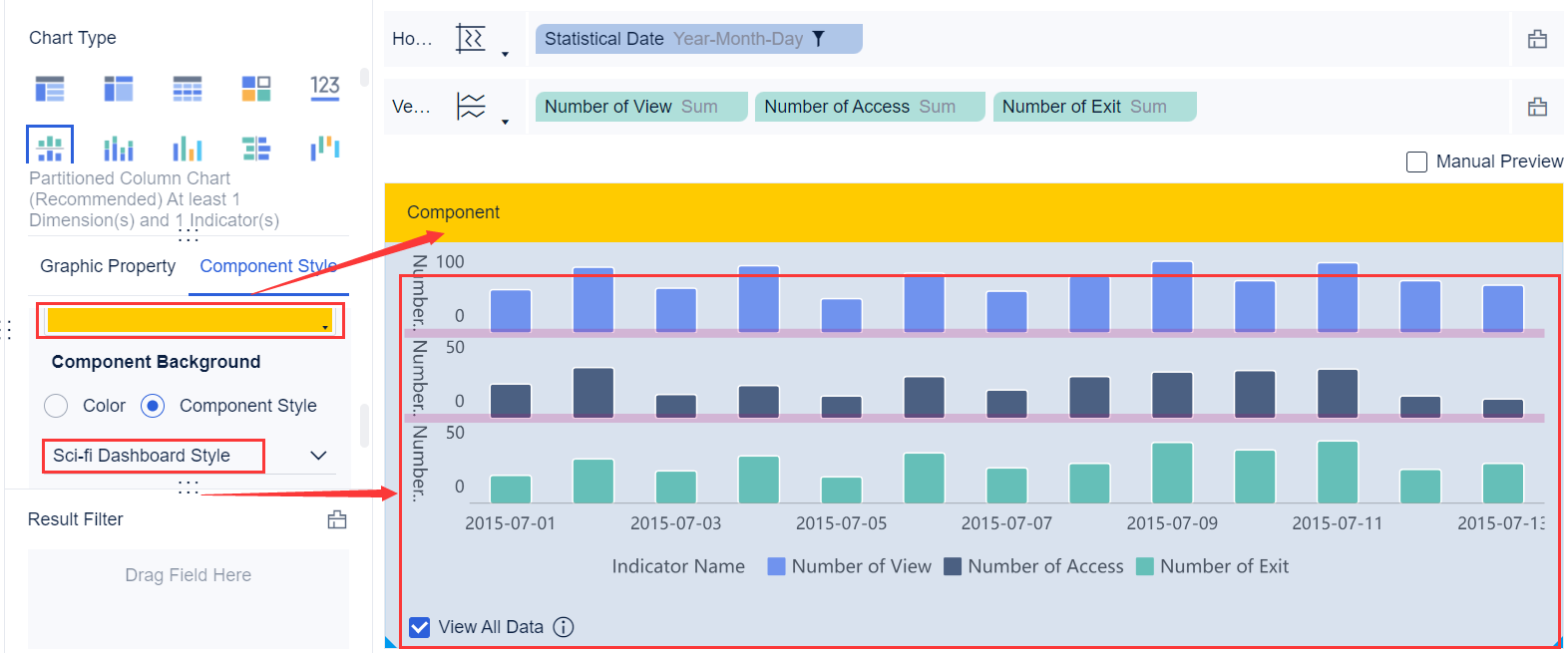 Chart Component Style- FineBI Help Document