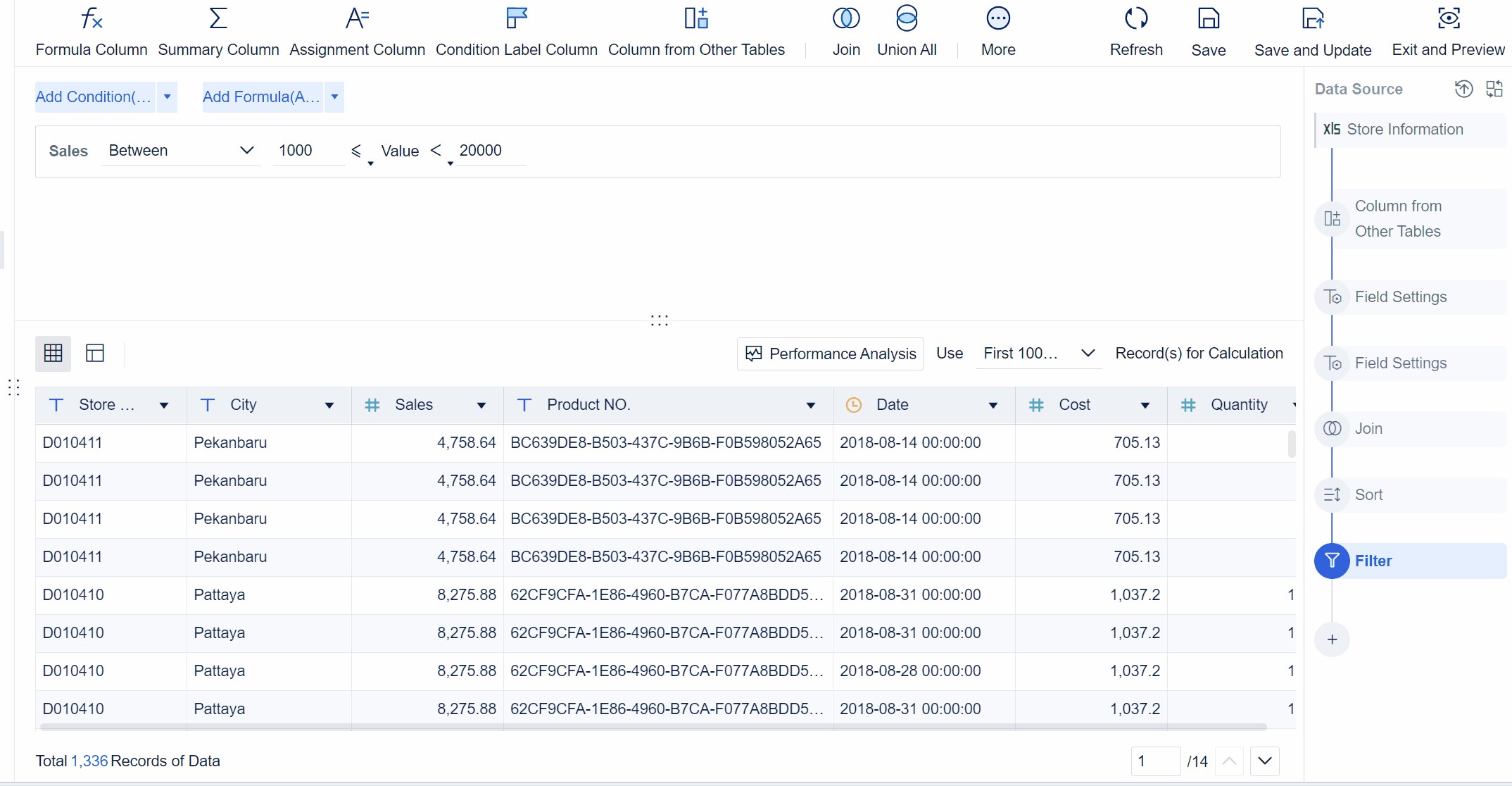 Data Editing Use Guide- FineBI Help Document 7.0