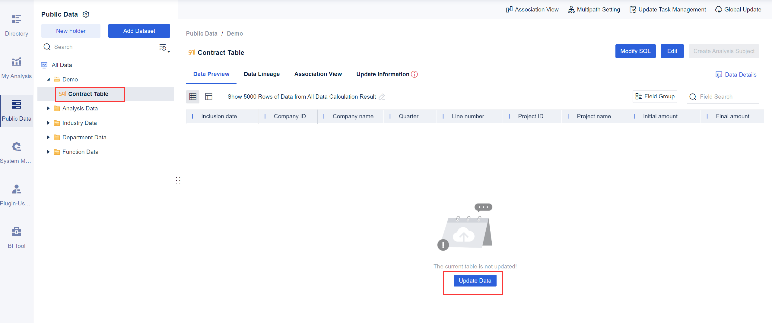 Adding SQL Datasets- FineBI Help Document 7.0