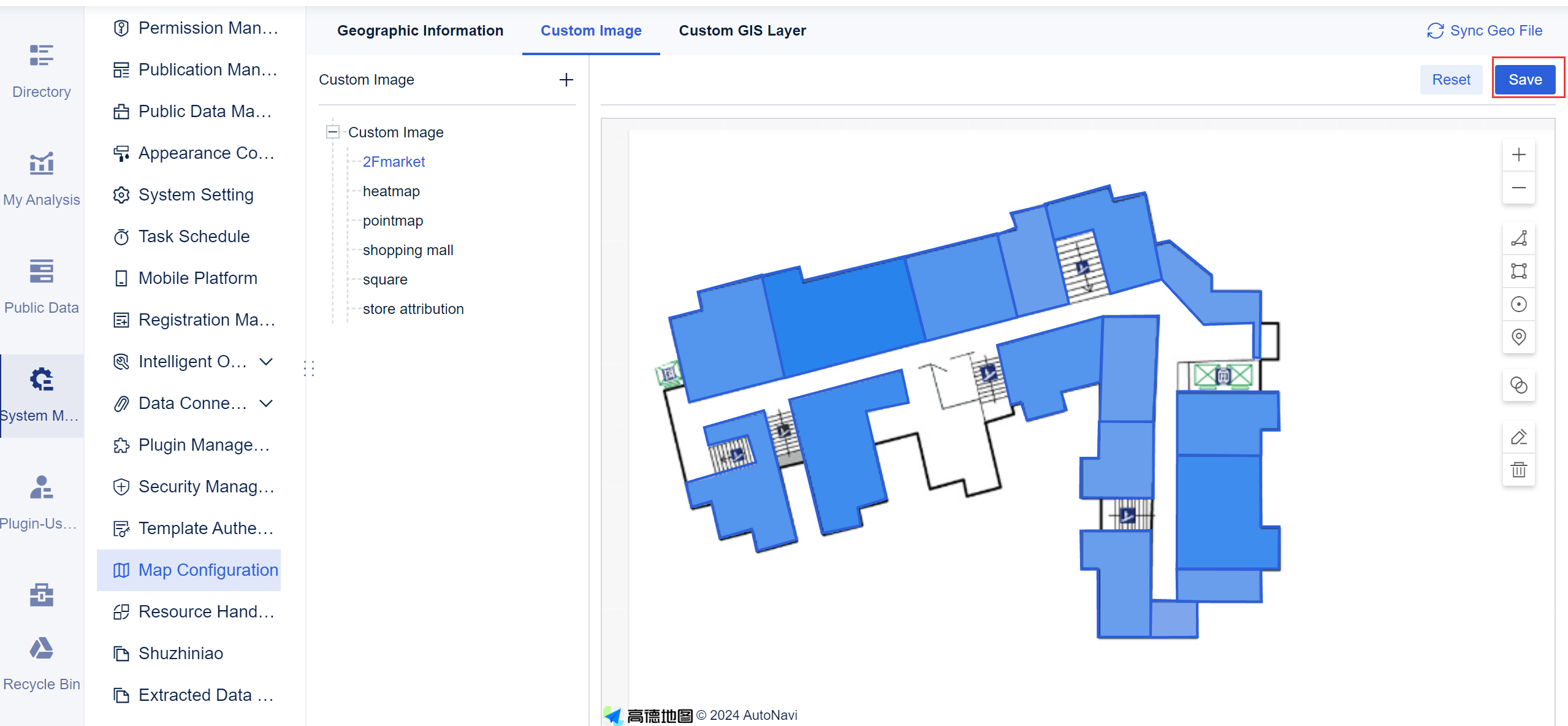 Custom Image Map- FineBI Help Document 7.0