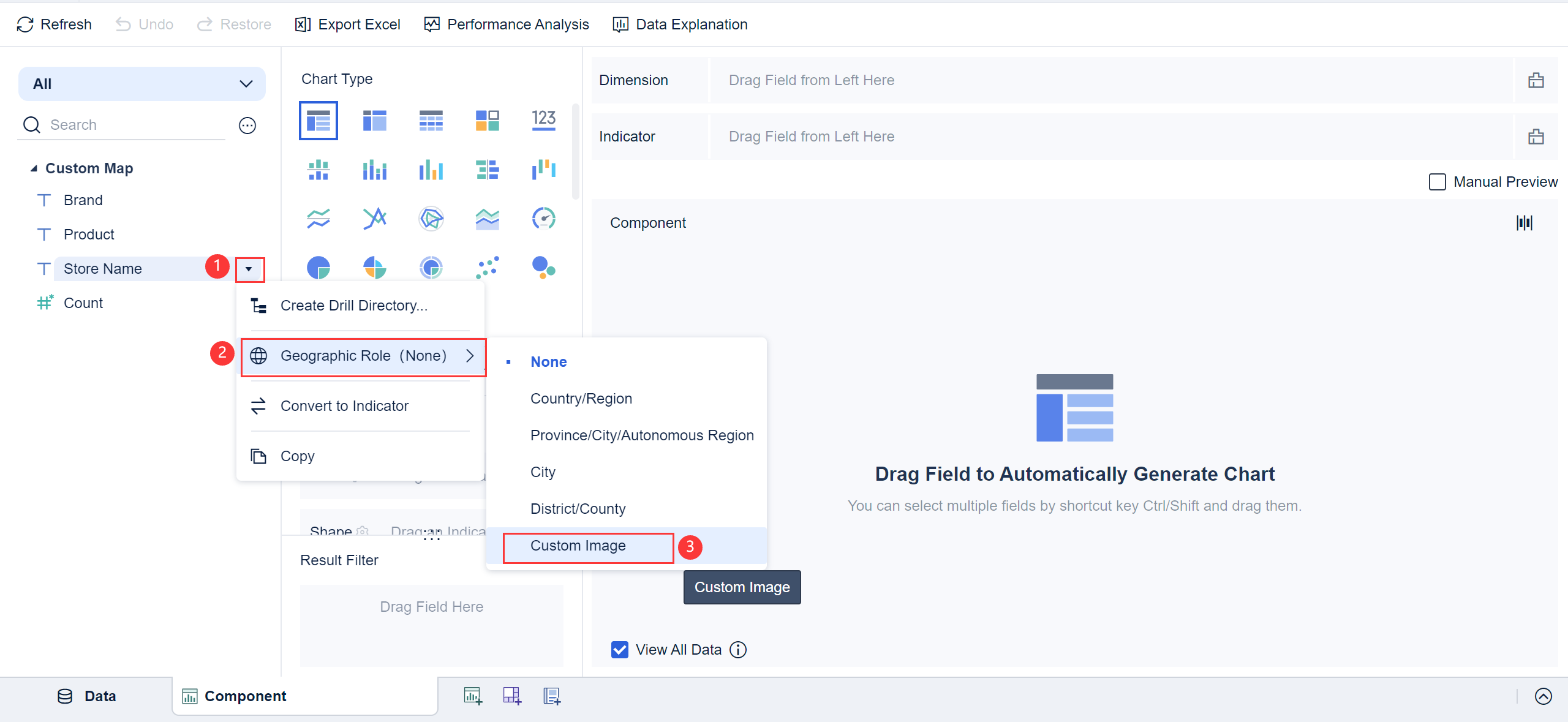 Custom Image Map- FineBI Help Document 7.0