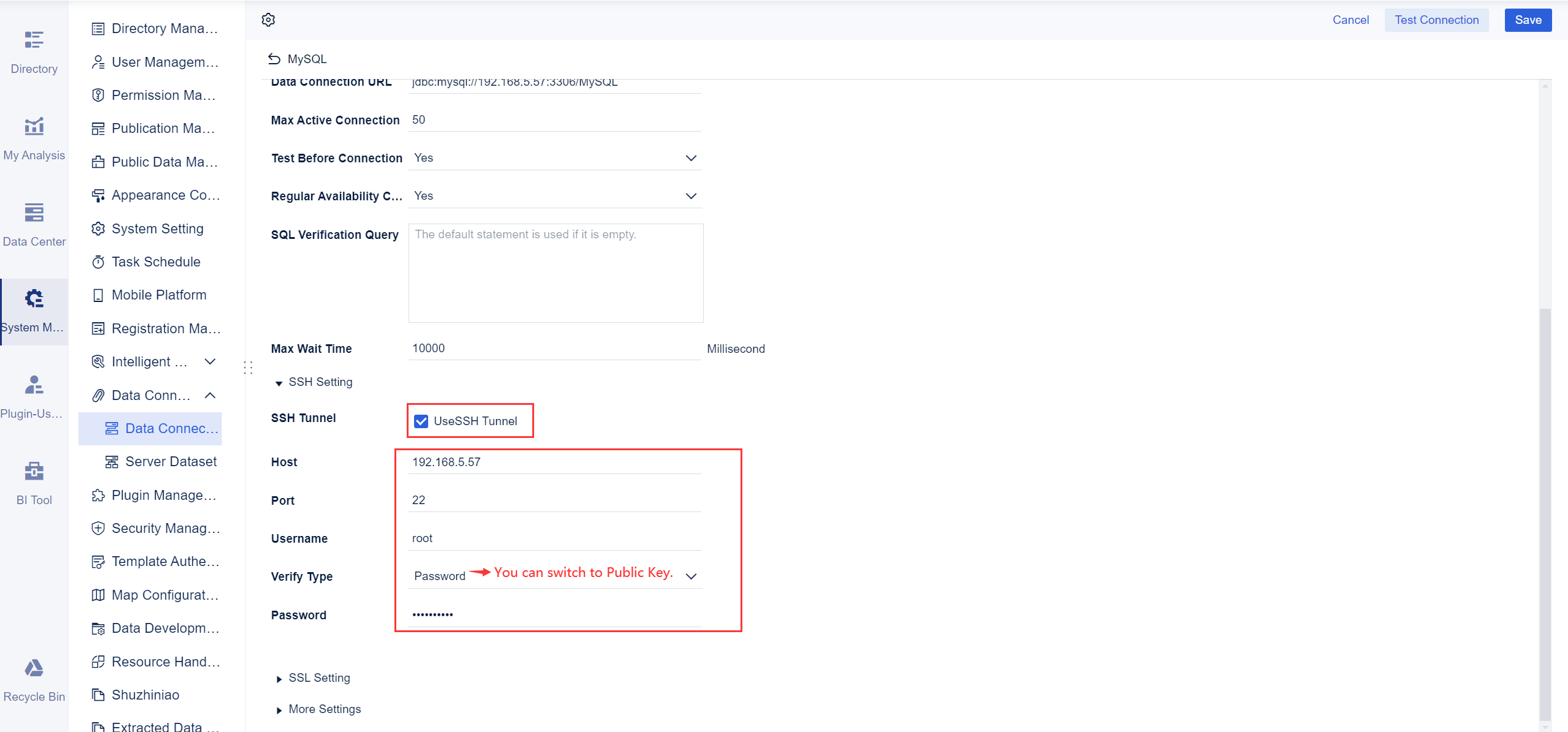 Entry-Level Data Connection Configuration- FineBI Help Document 7.0