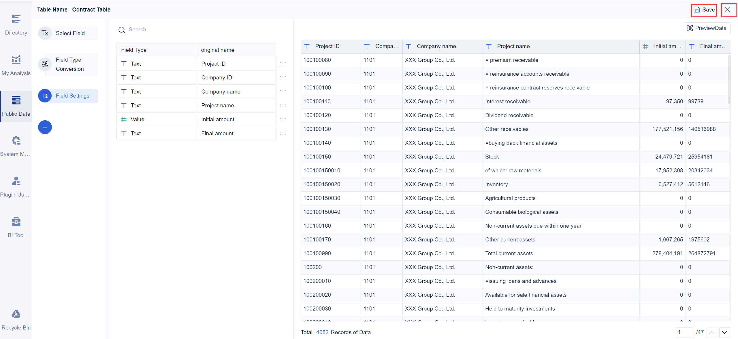 Dataset Editing- FineBI Help Document