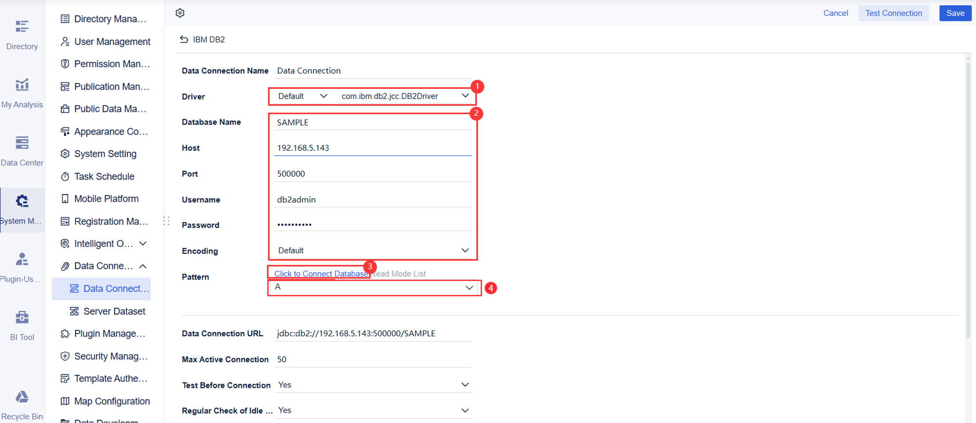 IBM DB2 Data Connection- FineBI Help Document 7.0