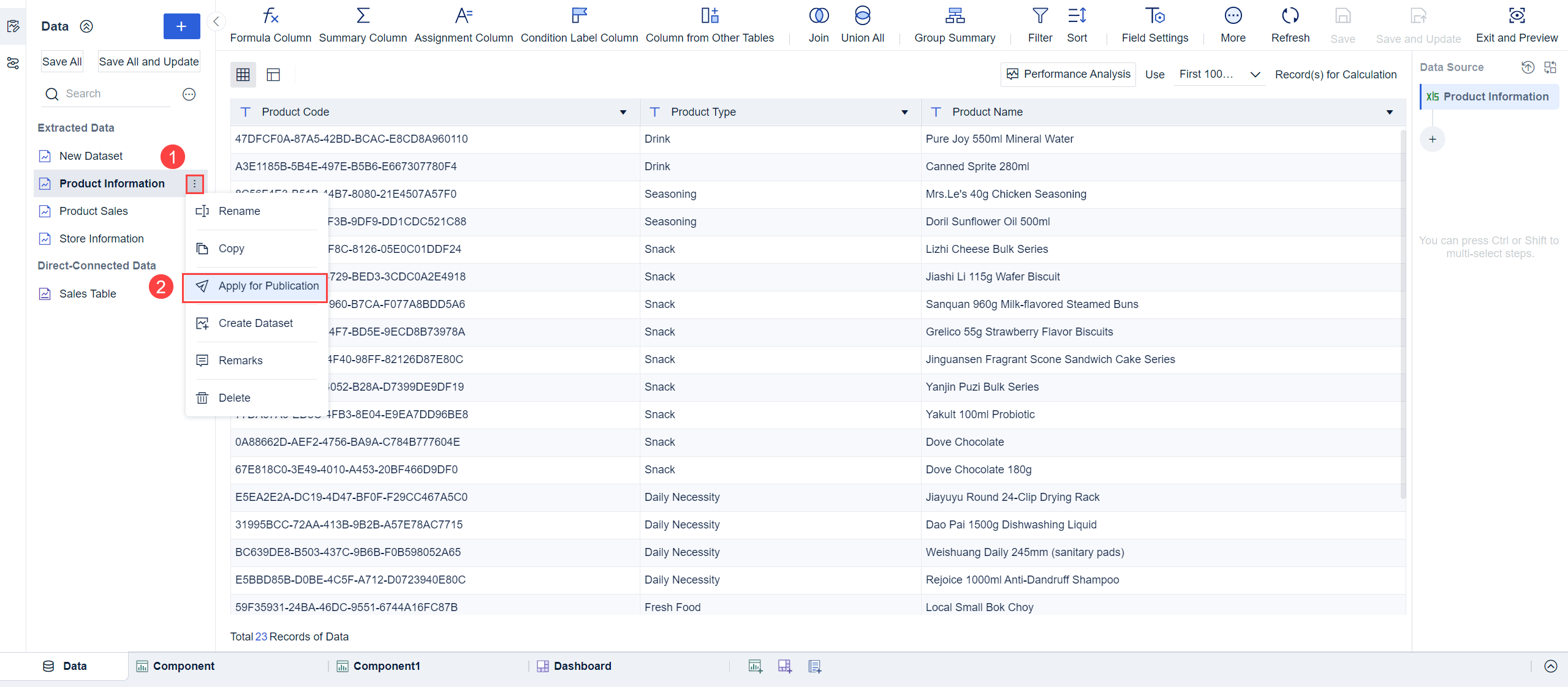 Data Management- FineBI Help Document