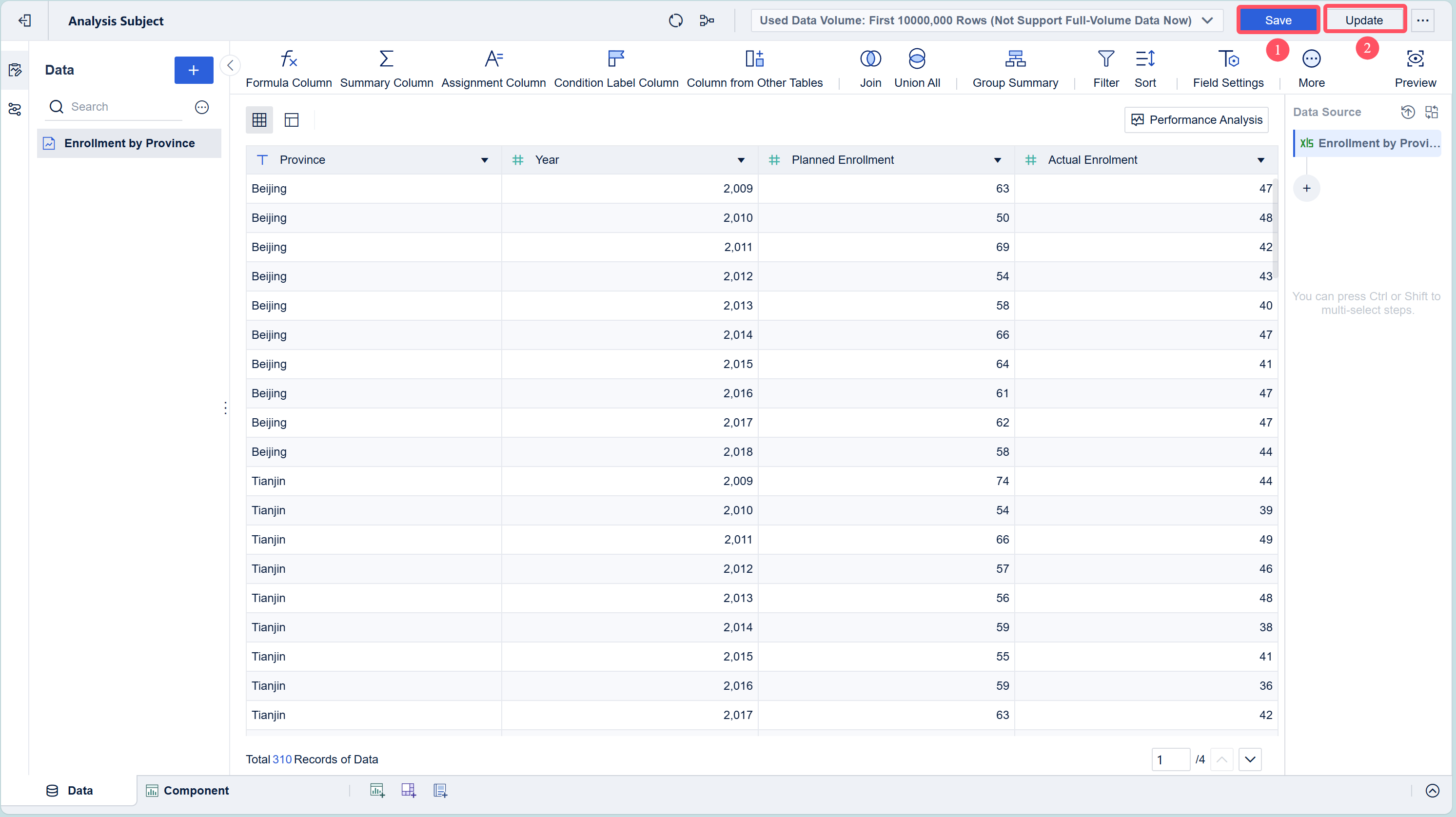 Bubble Chart- FineBI Help Document 7.0