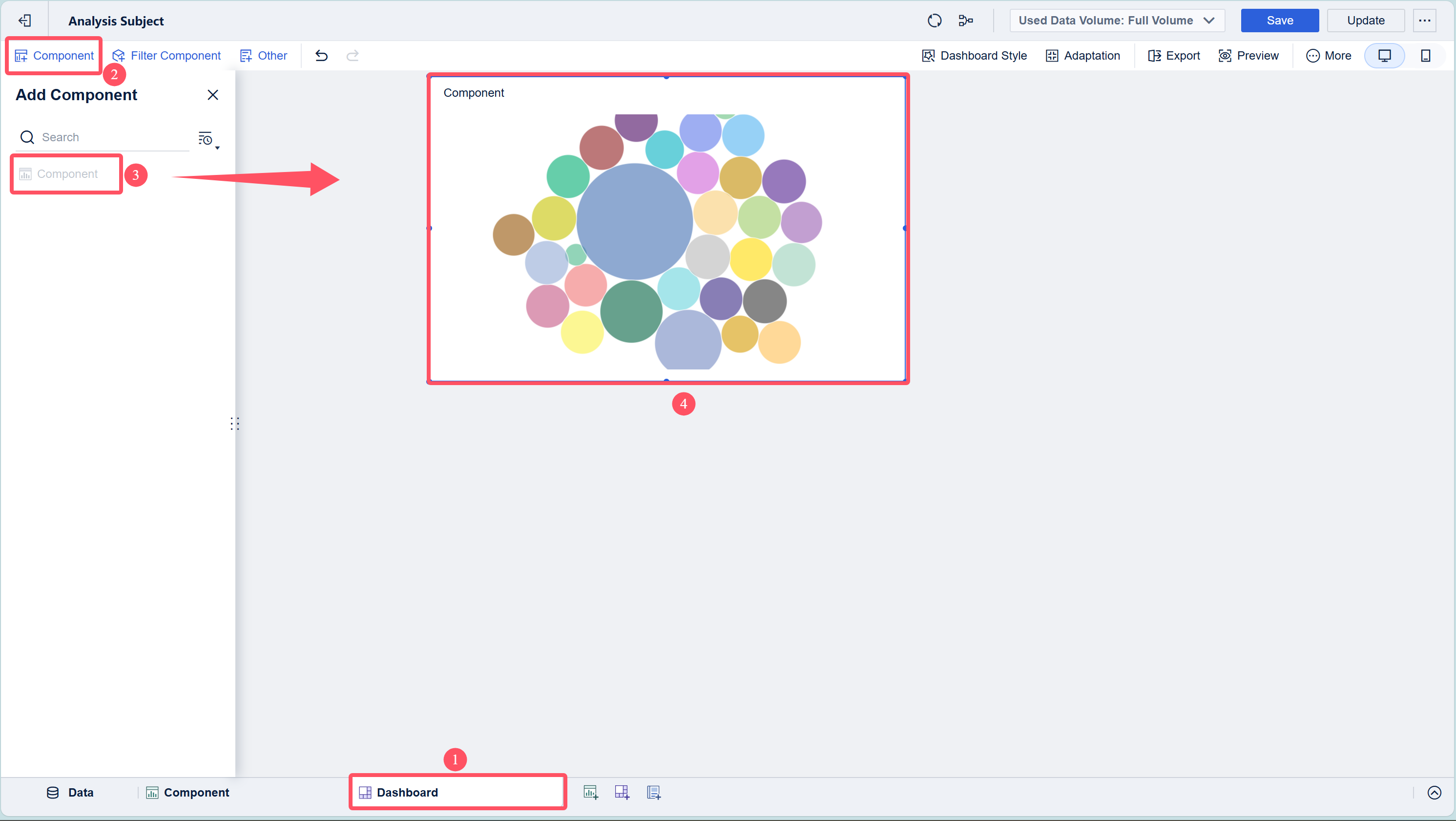 Bubble Chart- FineBI Help Document 7.0