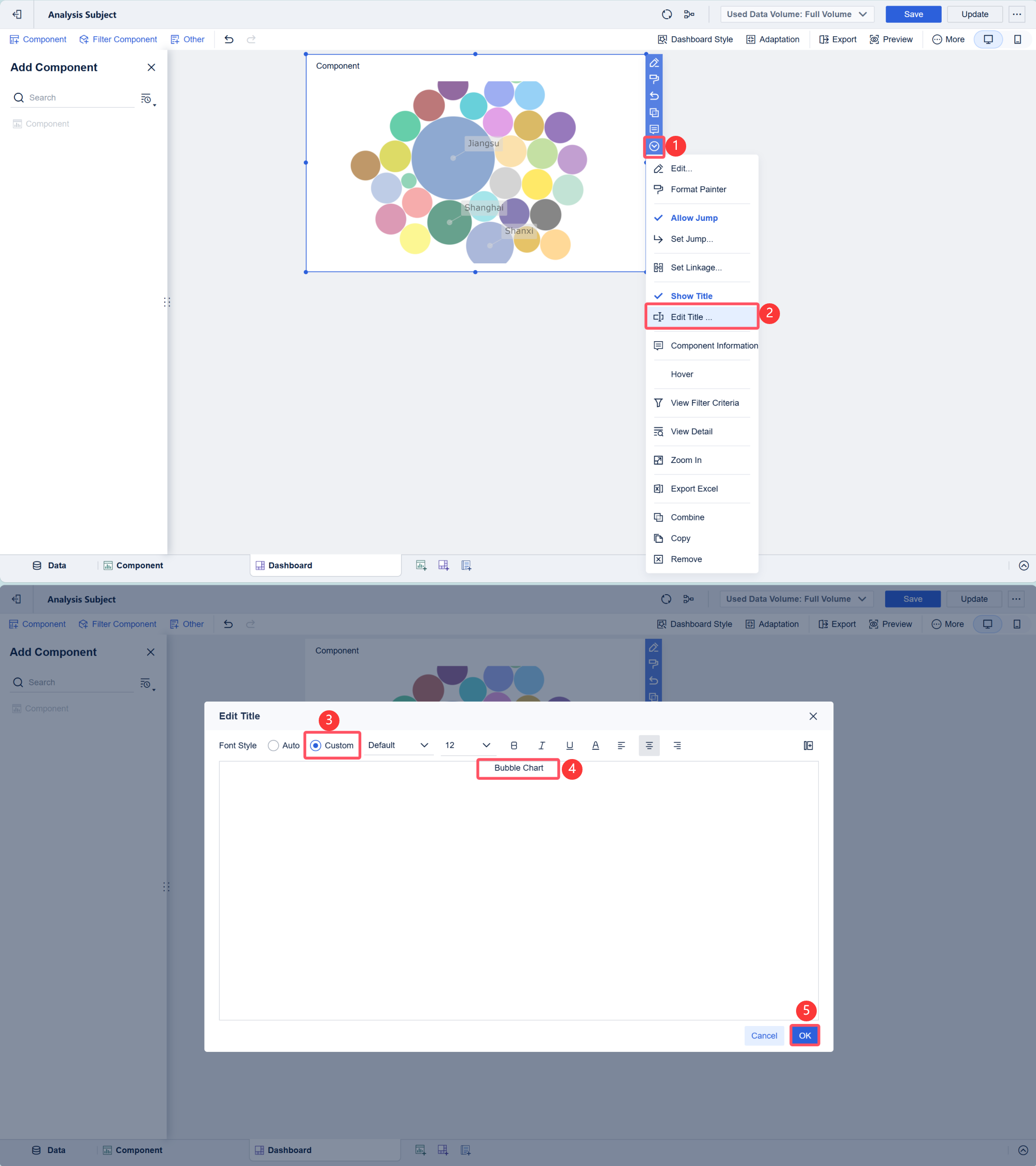 Bubble Chart- FineBI Help Document 7.0