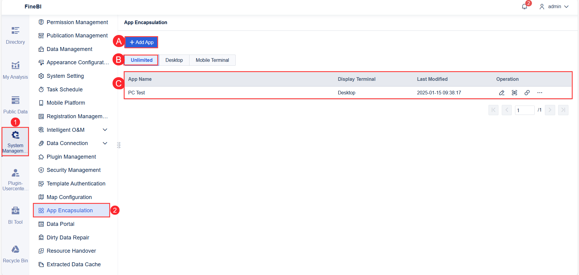 Introduction to App Encapsulation- FineBI Help Document 7.0