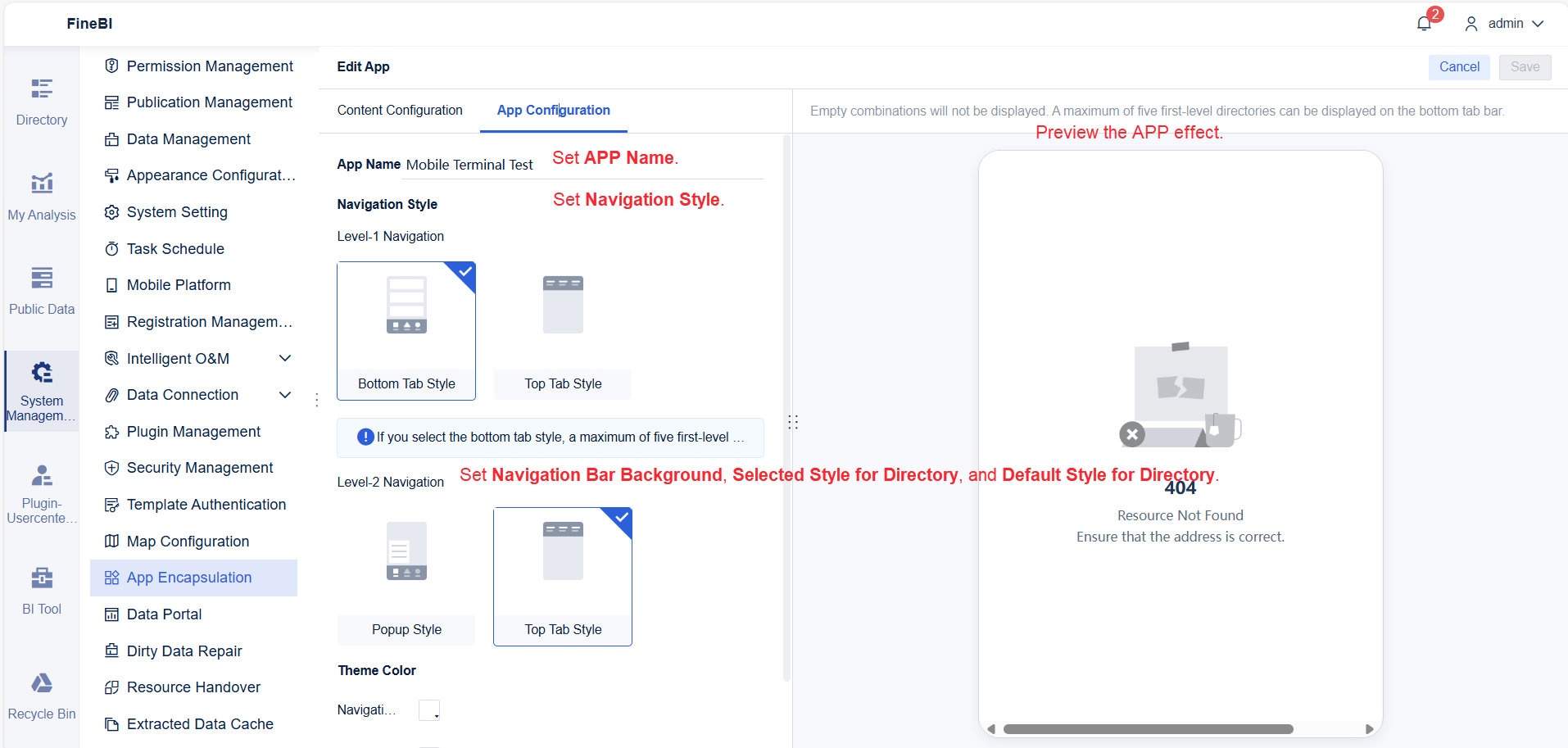 Introduction to App Encapsulation- FineBI Help Document 7.0