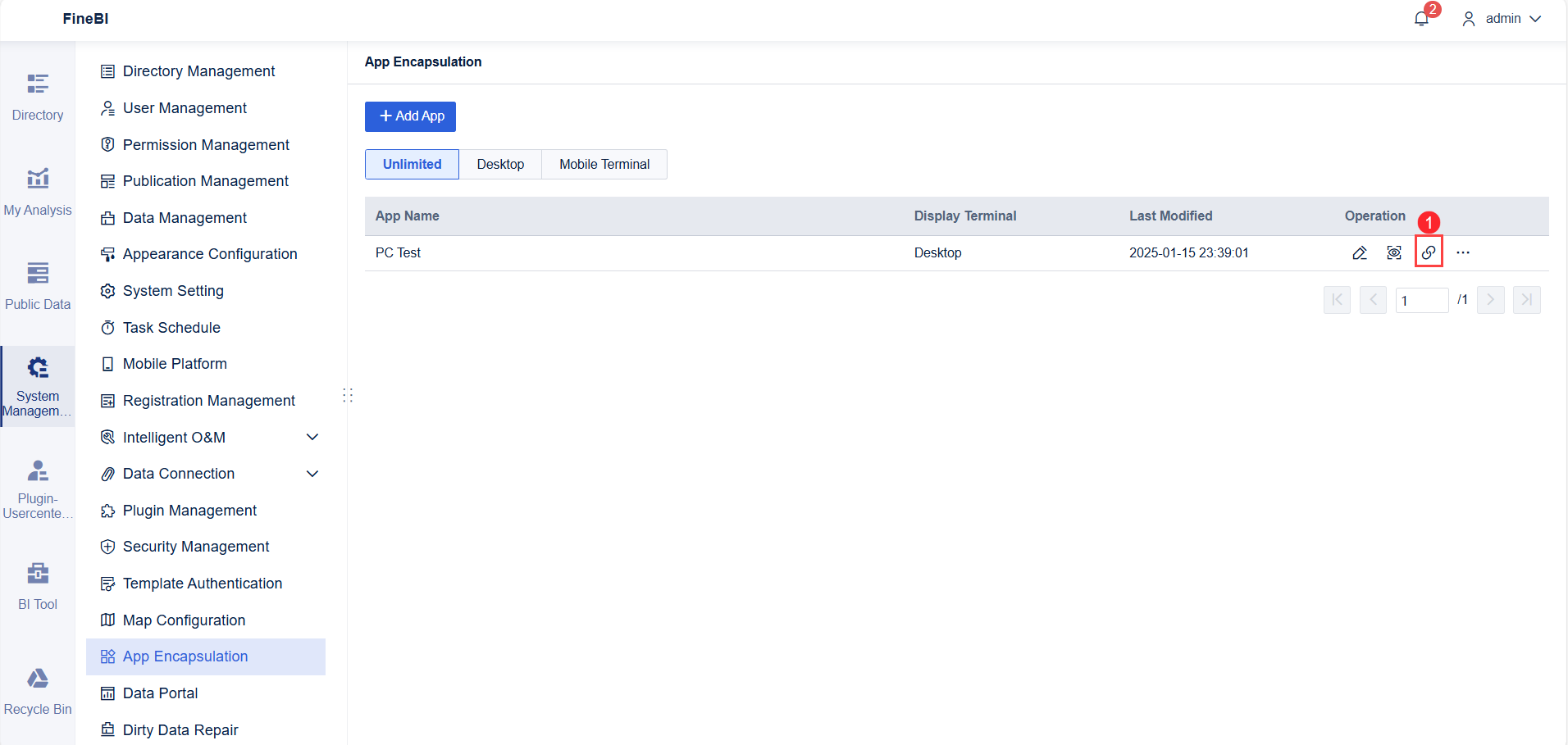 App Encapsulation Example- FineBI Help Document