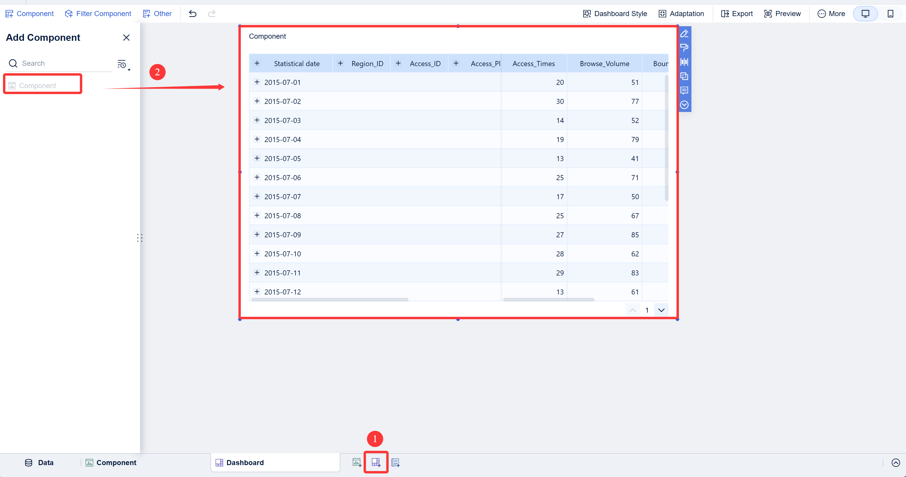 [Direct Connection] Transferring Parameters by Date Interval Component ...