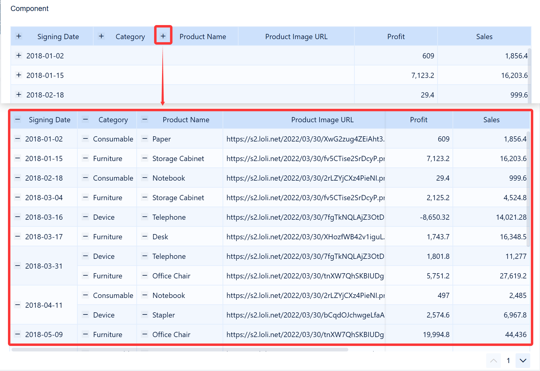 Table Component Creation- FineBI Help Document 7.0