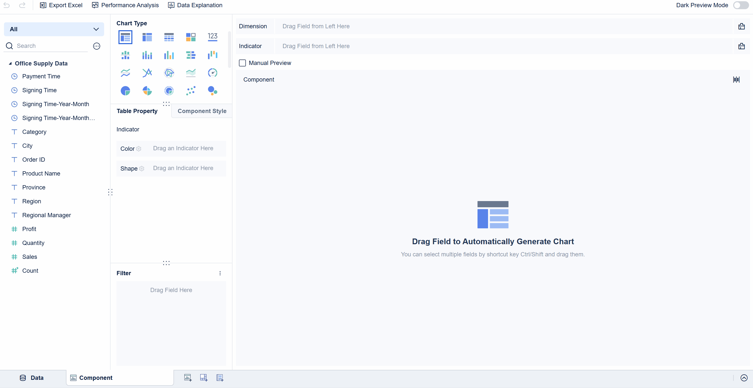 Data Drilling- FineBI Help Document 7.0