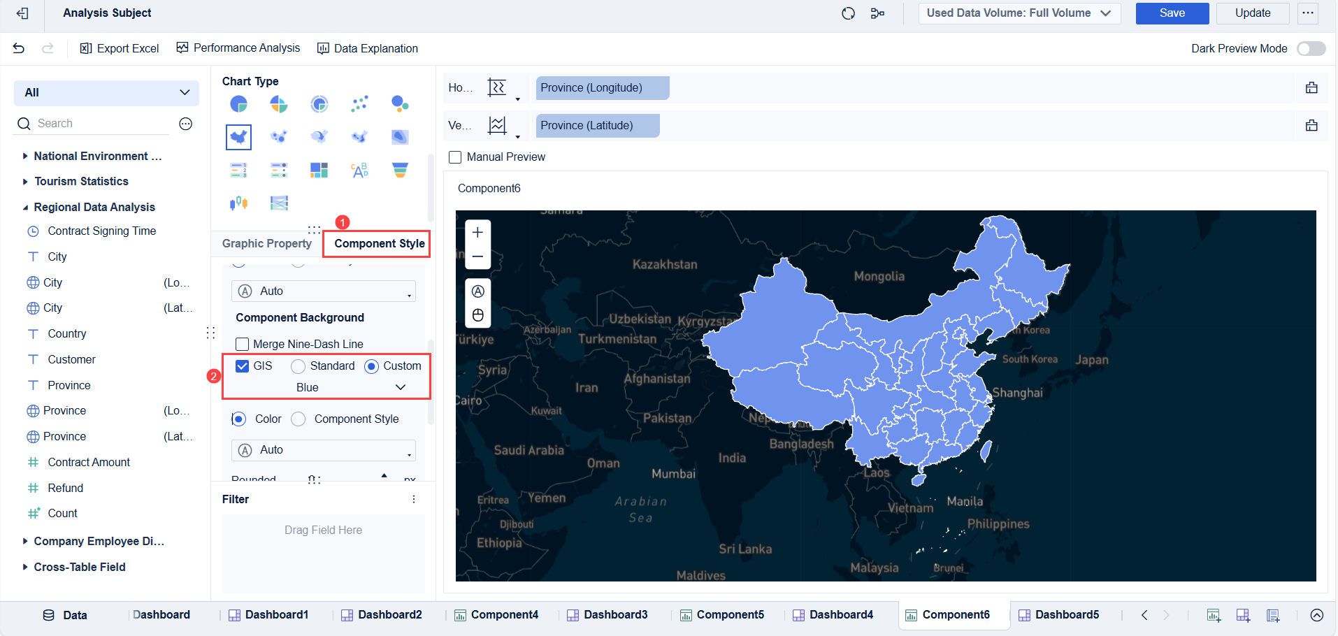 Map Introduction- FineBI Help Document 7.0