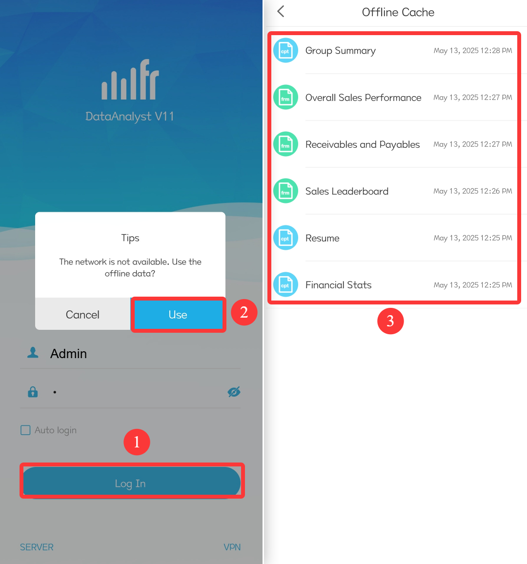 [App] Offline Cache- FineBI Help Document 7.0