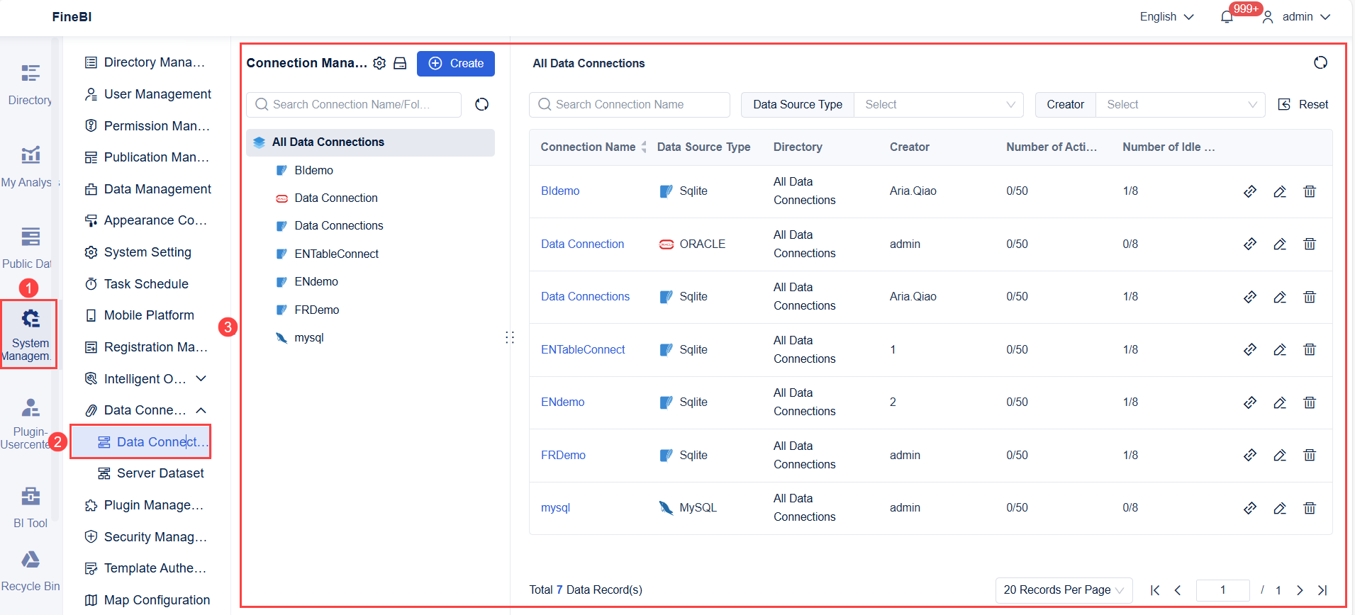 Data Management Overview- FineBI Help Document