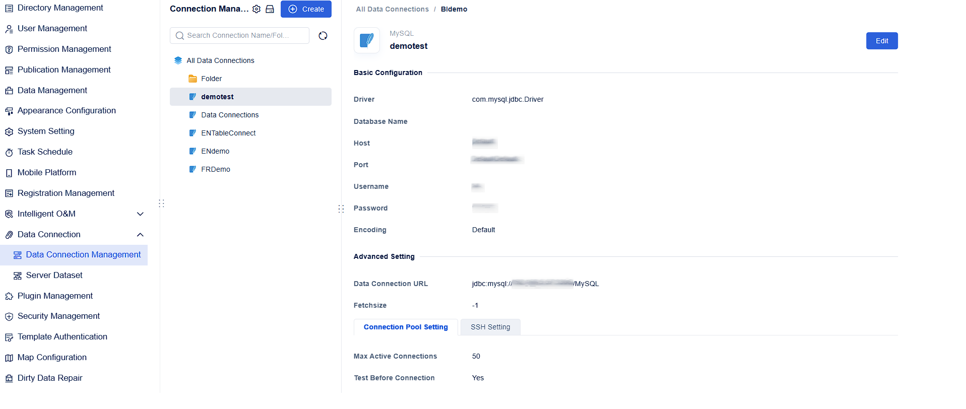 Entry-Level Data Connection Configuration- FineBI Help Document