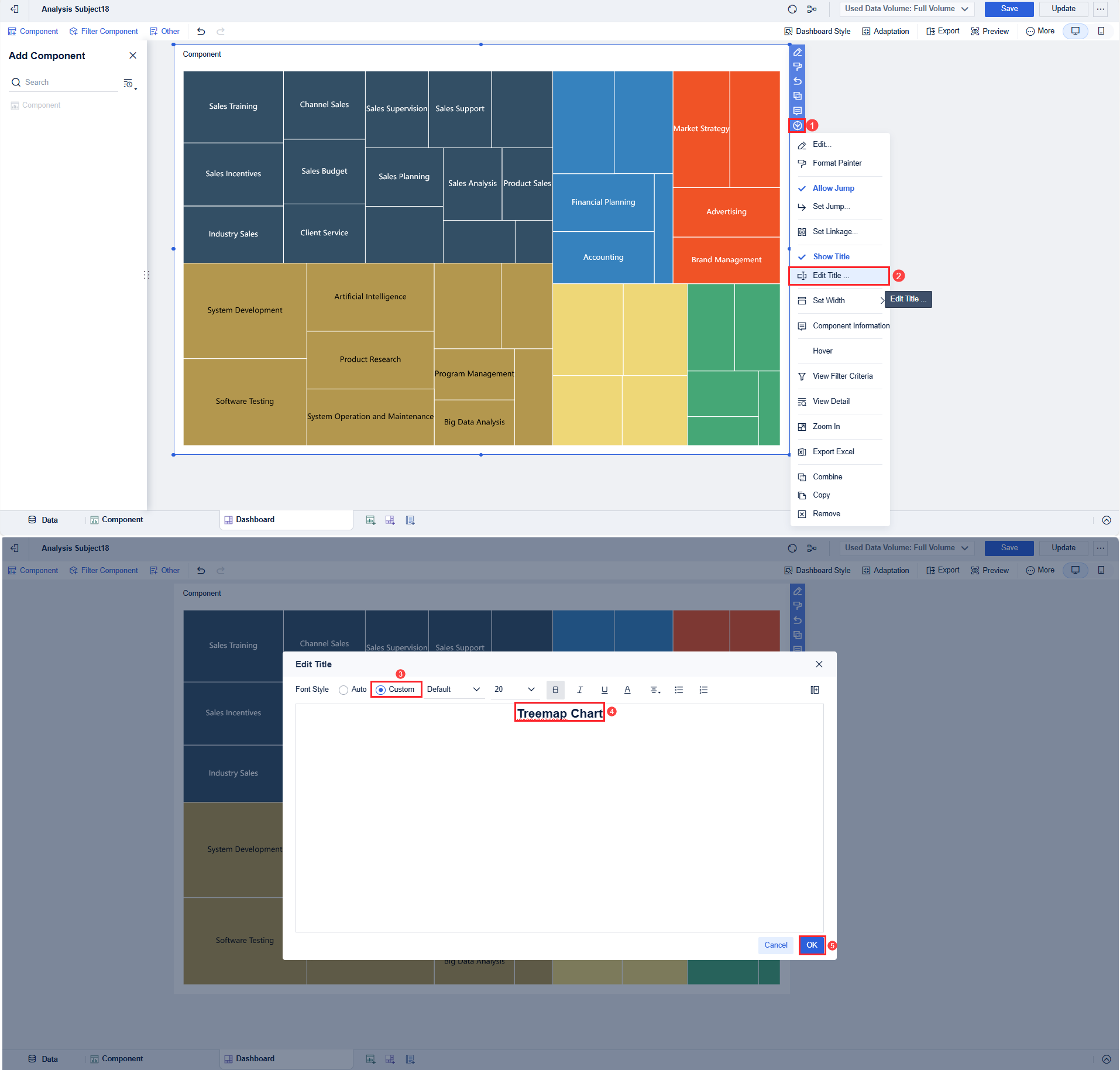 Treemap Chart- FineBI Help Document